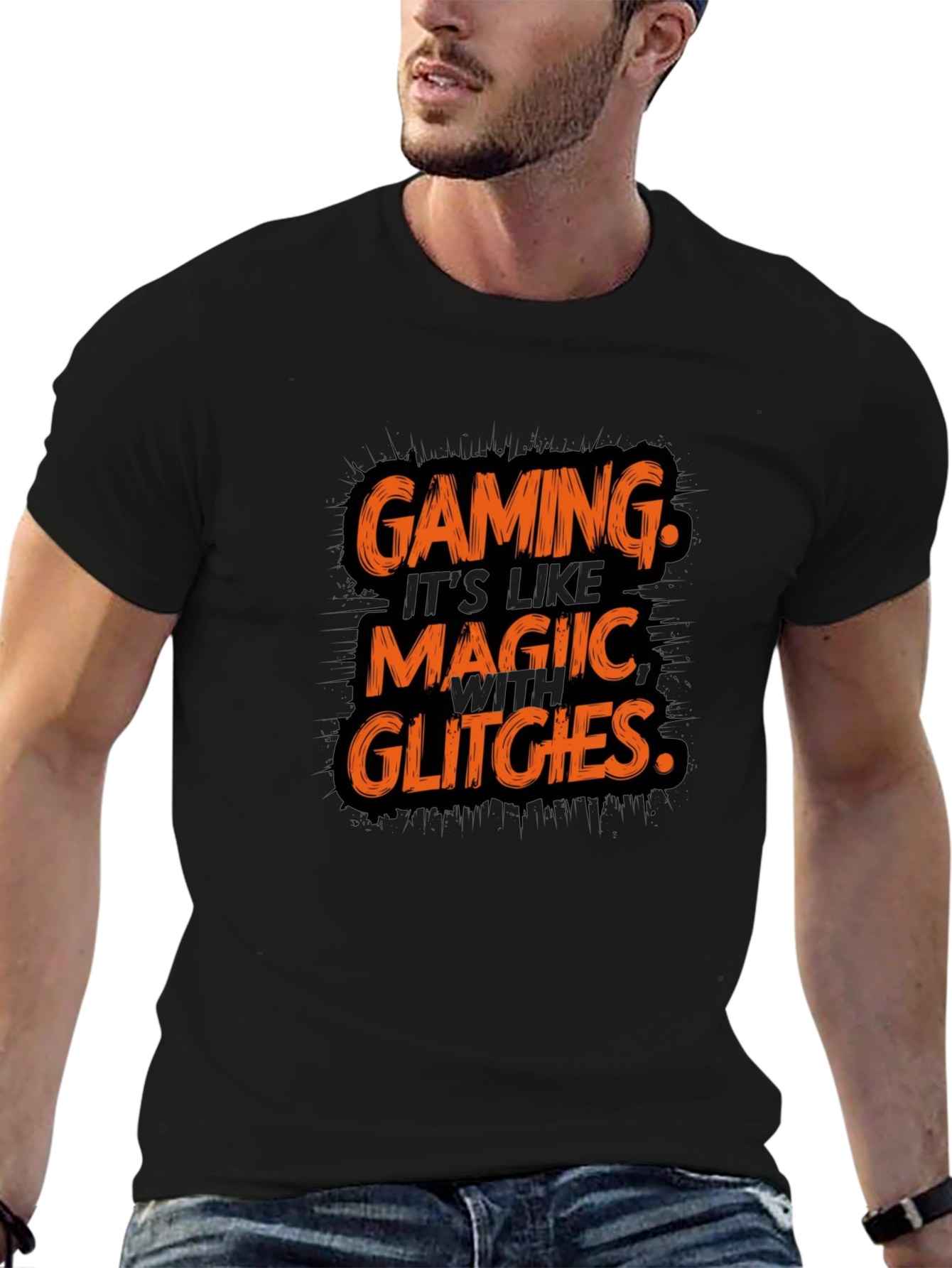 Gaming Magic Glitches T-Shirt - Gamer Style