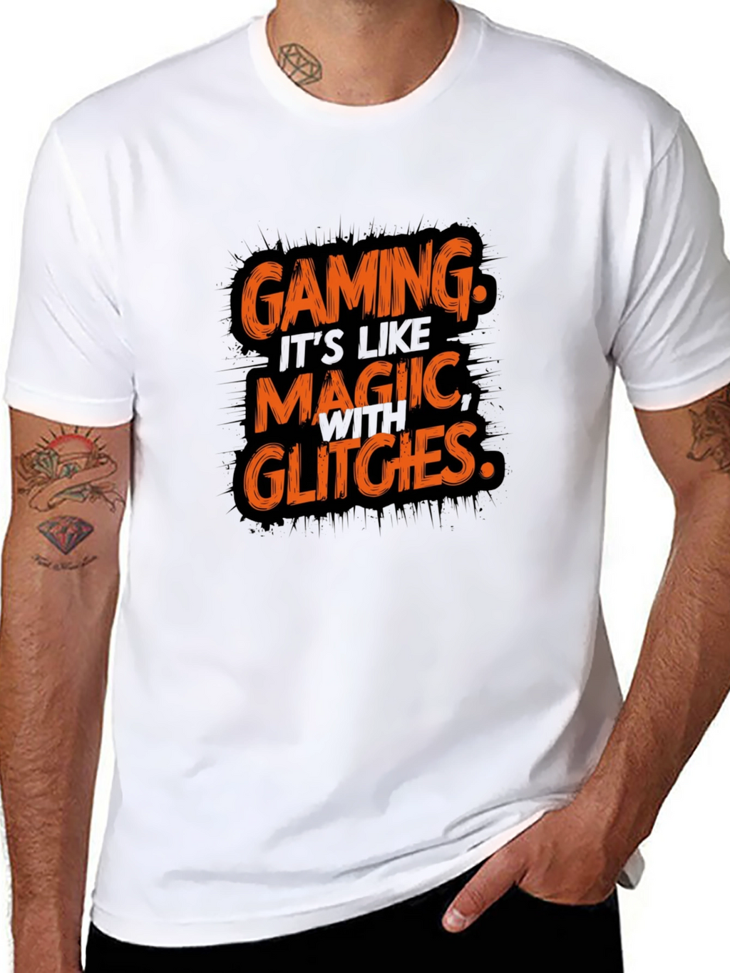 Gaming Magic Glitches T-Shirt - Gamer Style