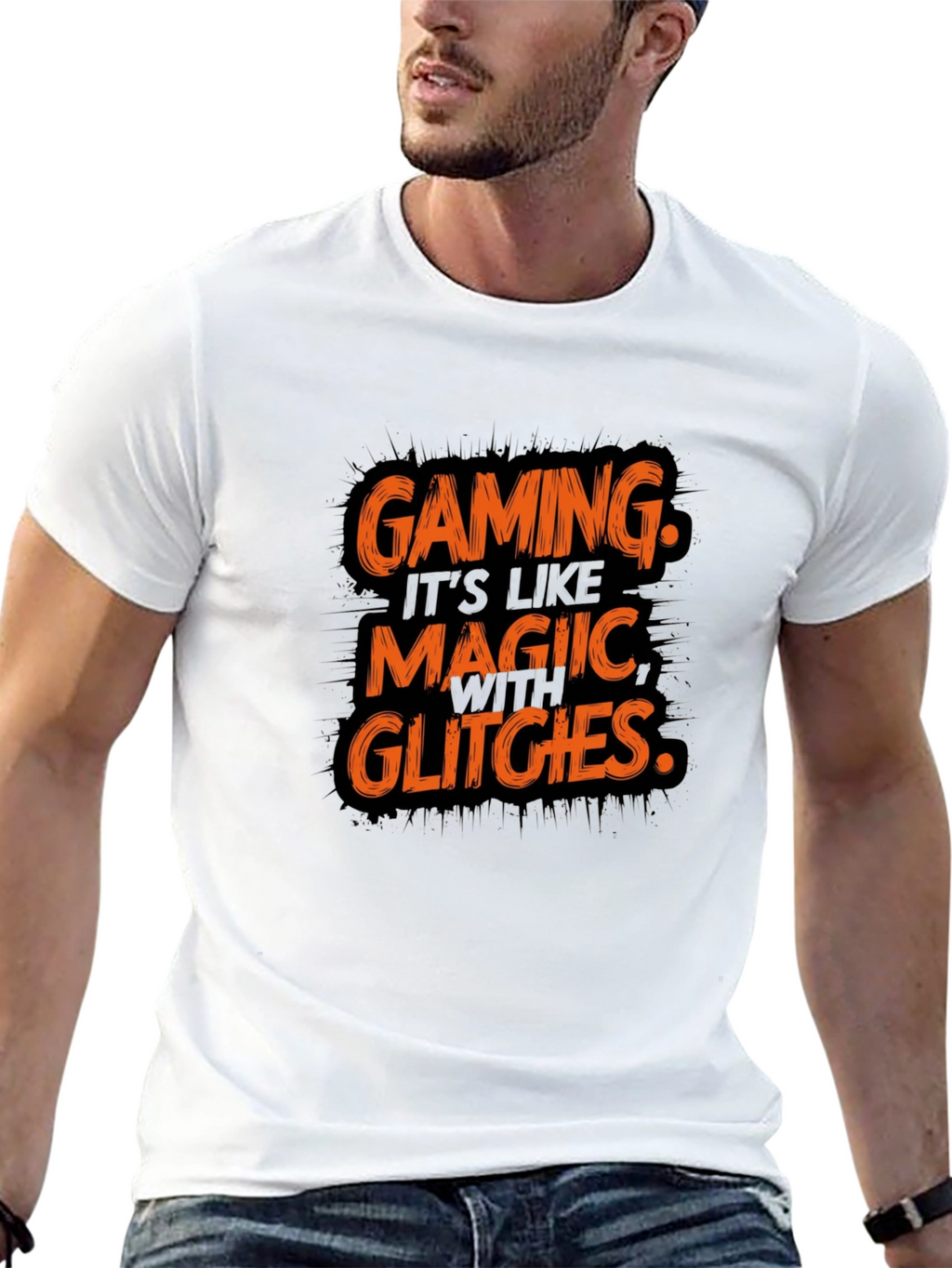 Gaming Magic Glitches T-Shirt - Gamer Style