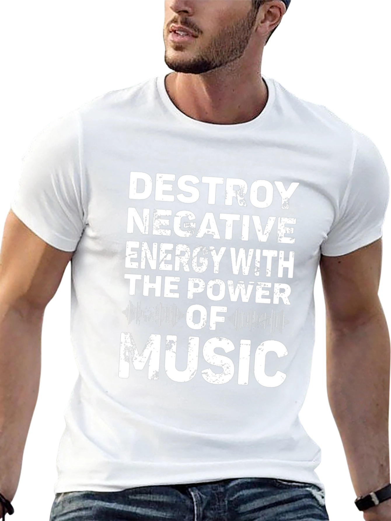 Destroy Negative Energy Music T-Shirt