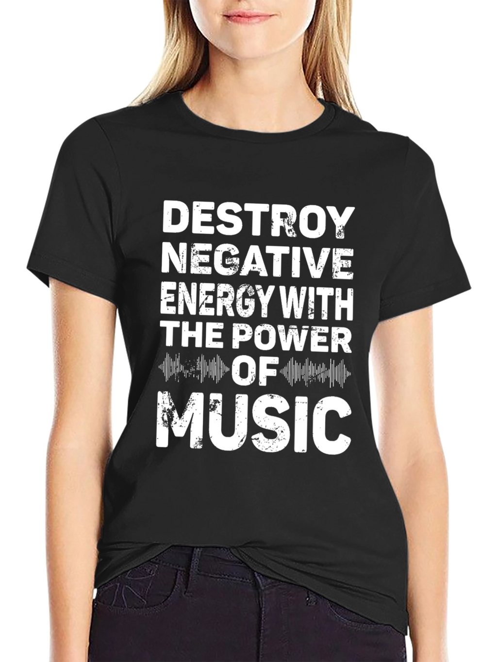 Destroy Negative Energy Music T-Shirt