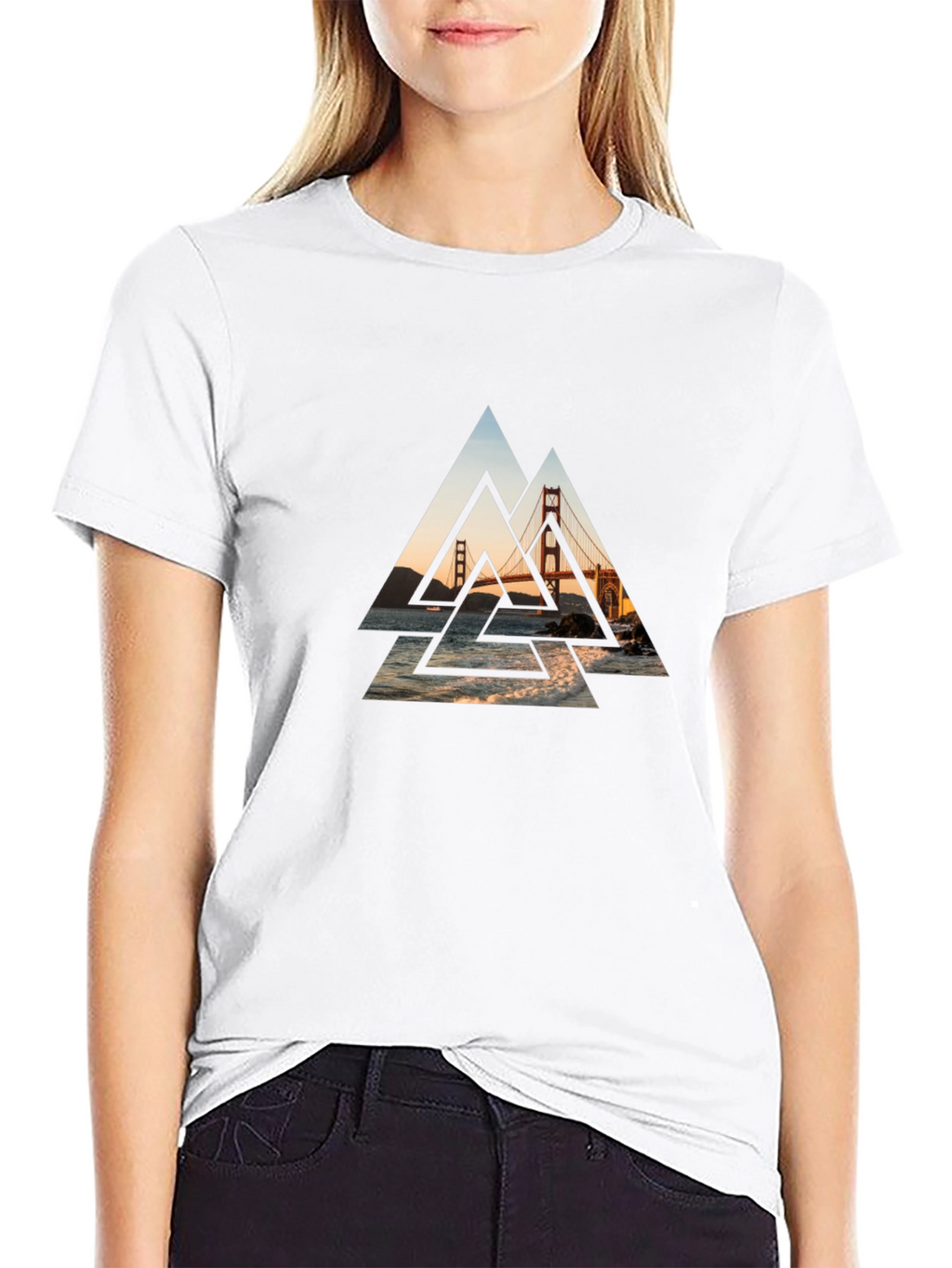 Golden Gate Bridge Graphic Tee - Black