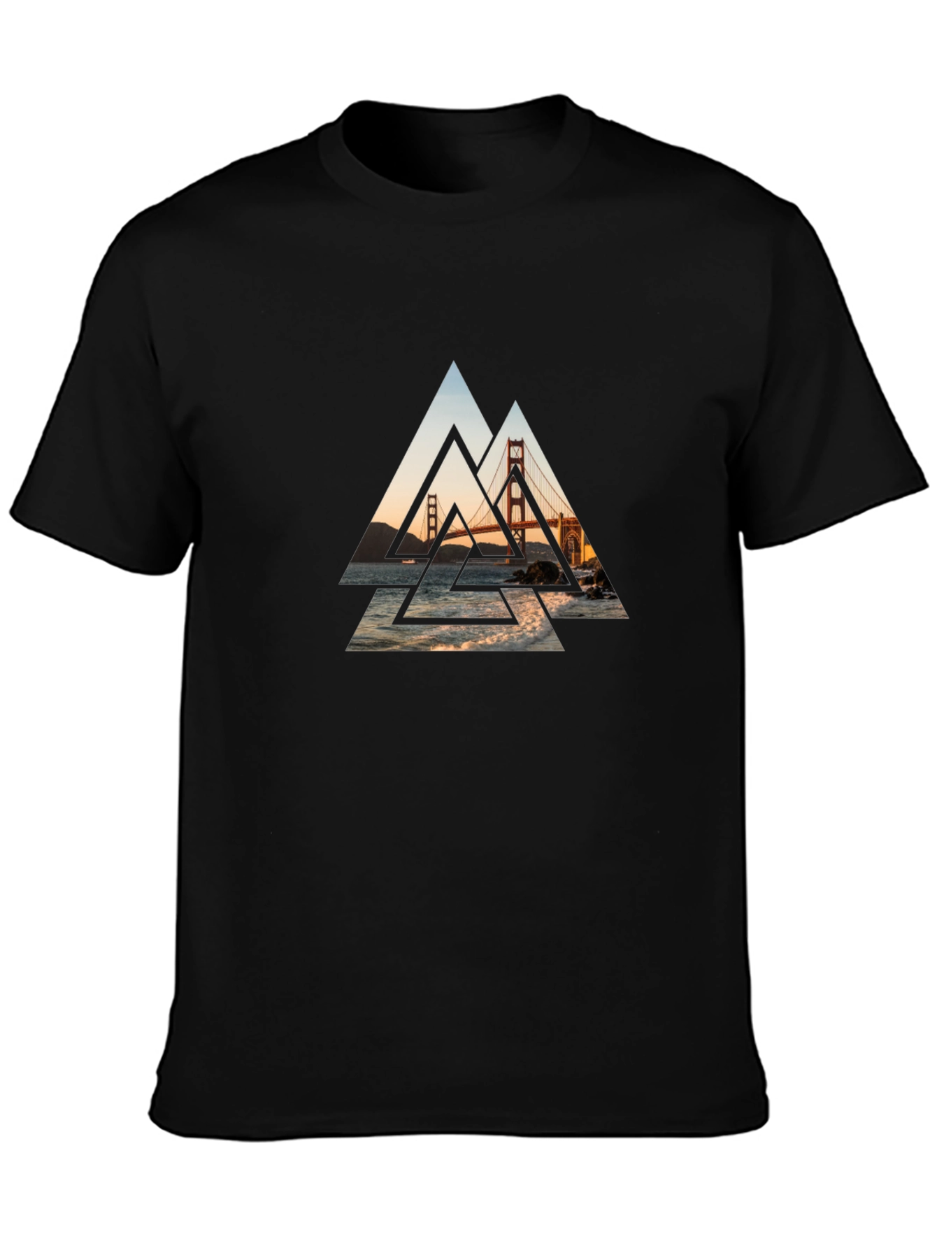 Golden Gate Bridge Graphic Tee - Black