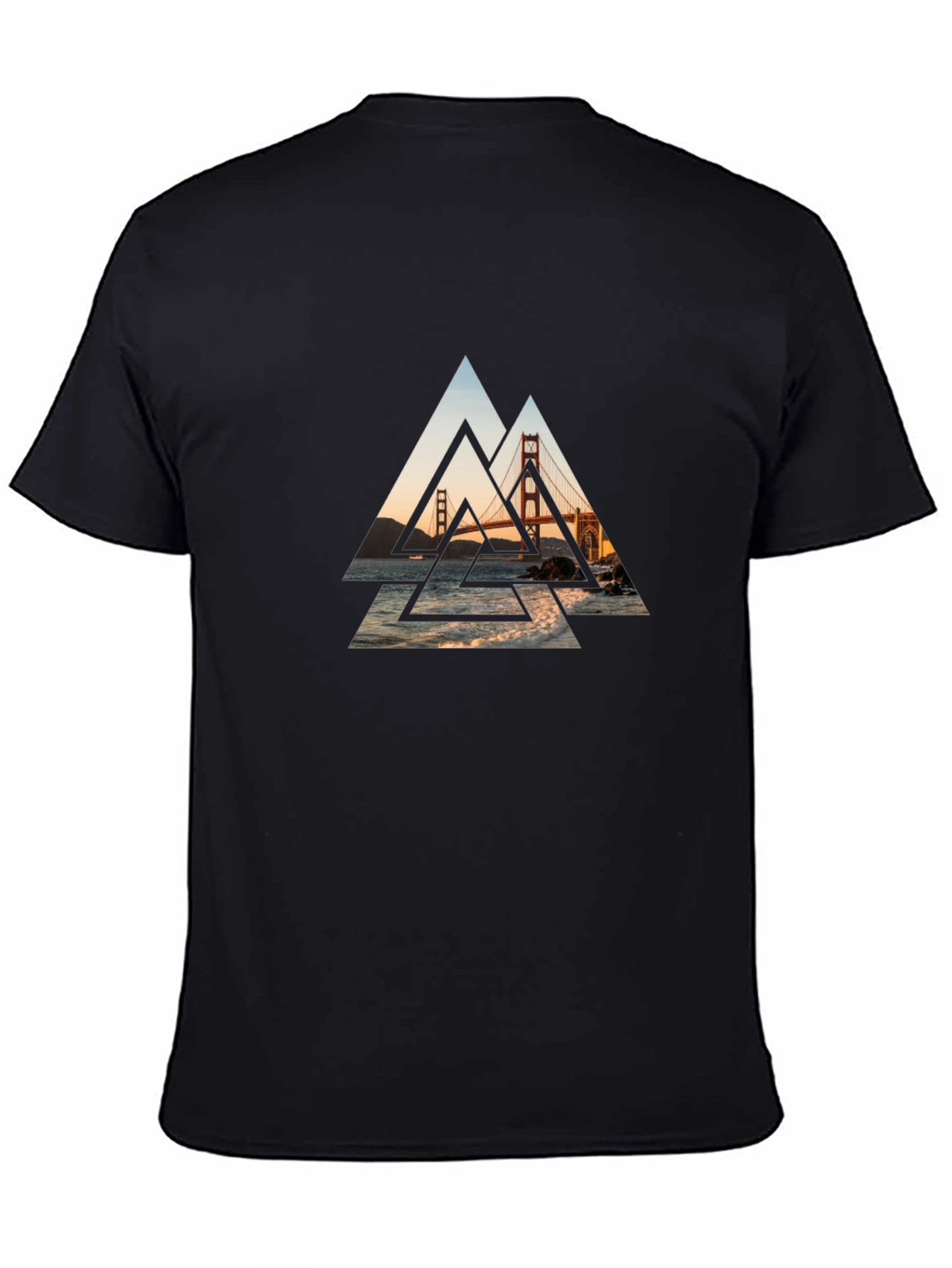 Golden Gate Bridge Graphic Tee - Black