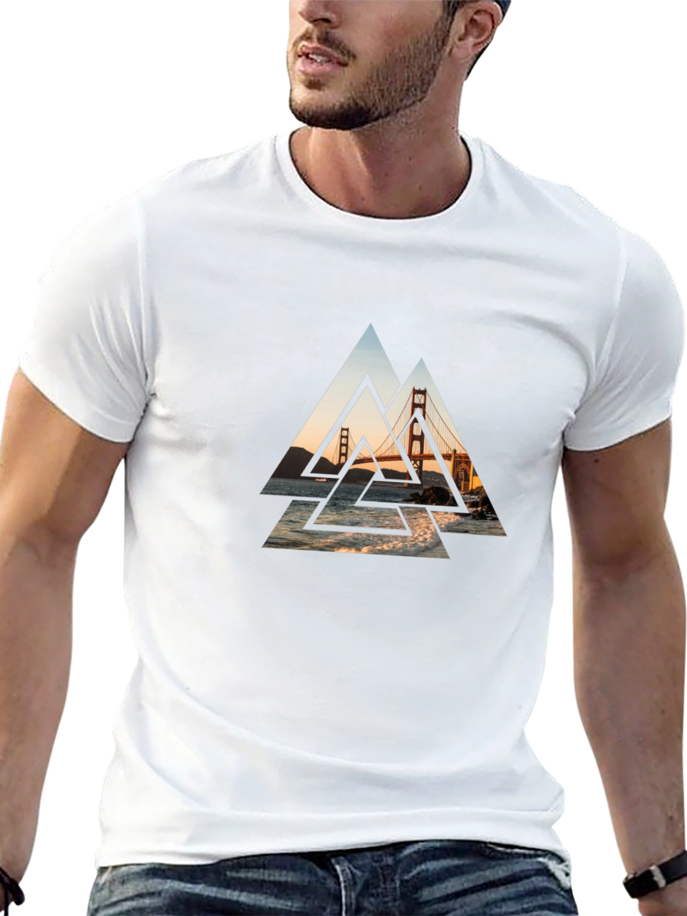 Golden Gate Bridge Graphic Tee - Black