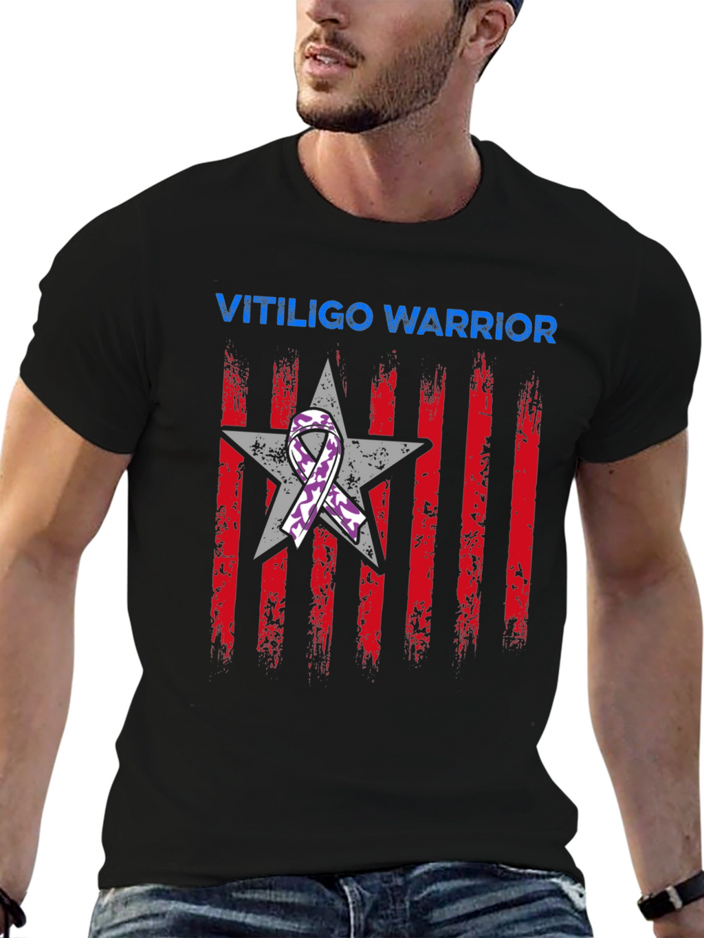 Vitiligo Warrior Graphic T-Shirt
