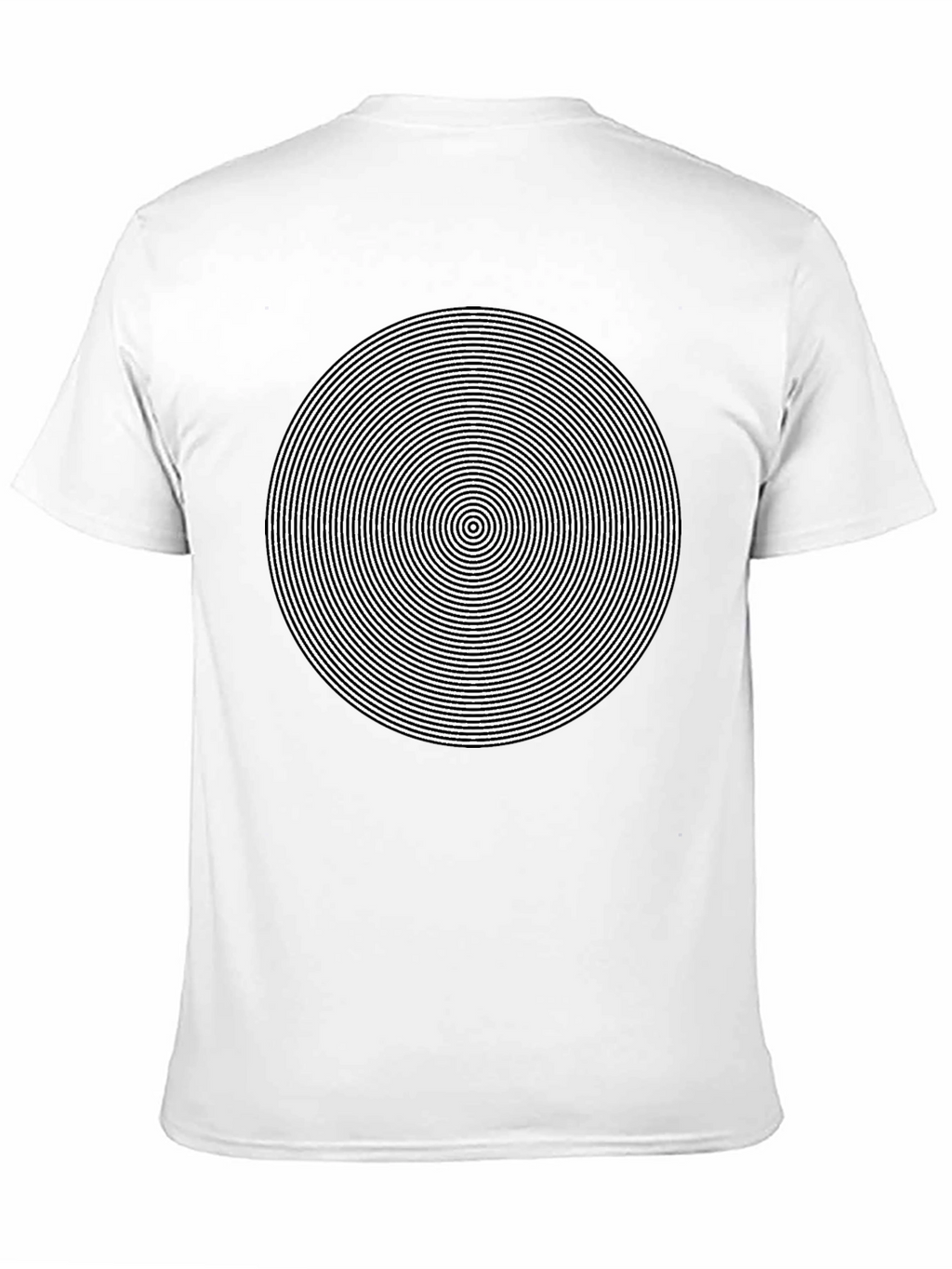 Hypnotic Circle Graphic Tee - Mens Black T-Shirt