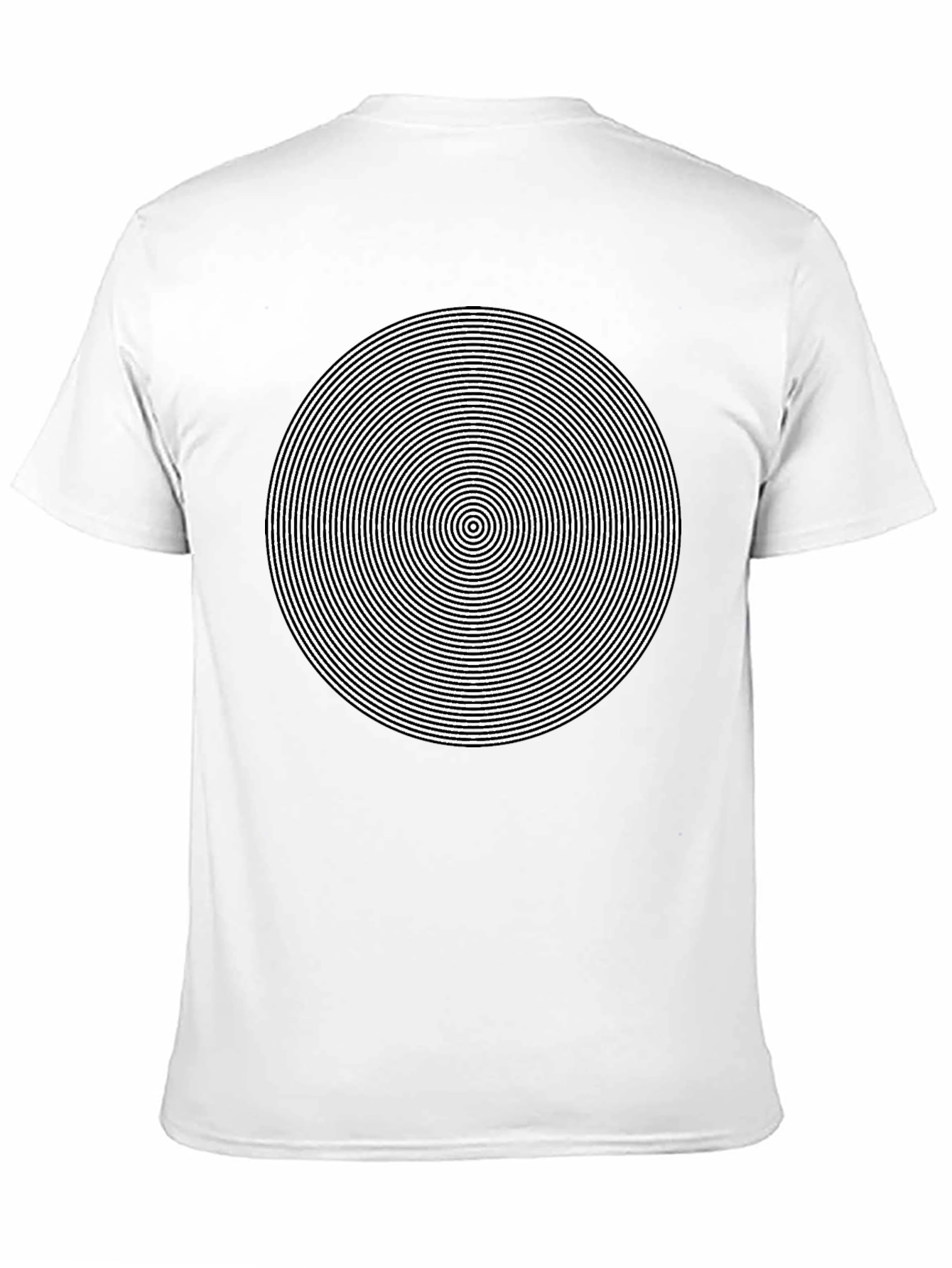 Hypnotic Circle Graphic Tee - Mens Black T-Shirt
