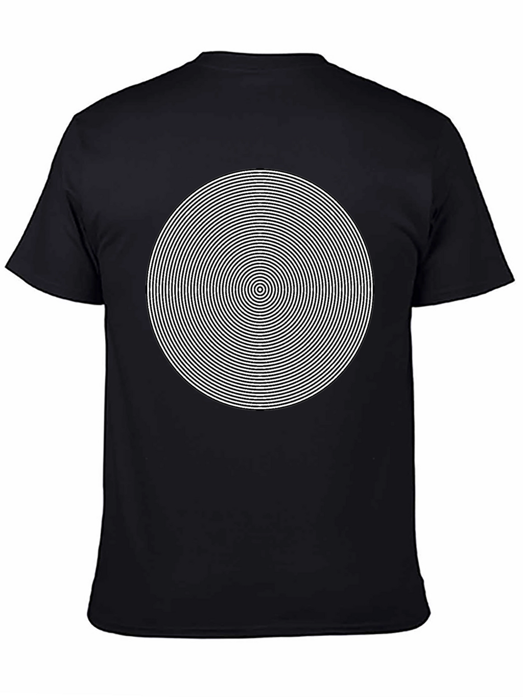 Hypnotic Circle Graphic Tee - Mens Black T-Shirt