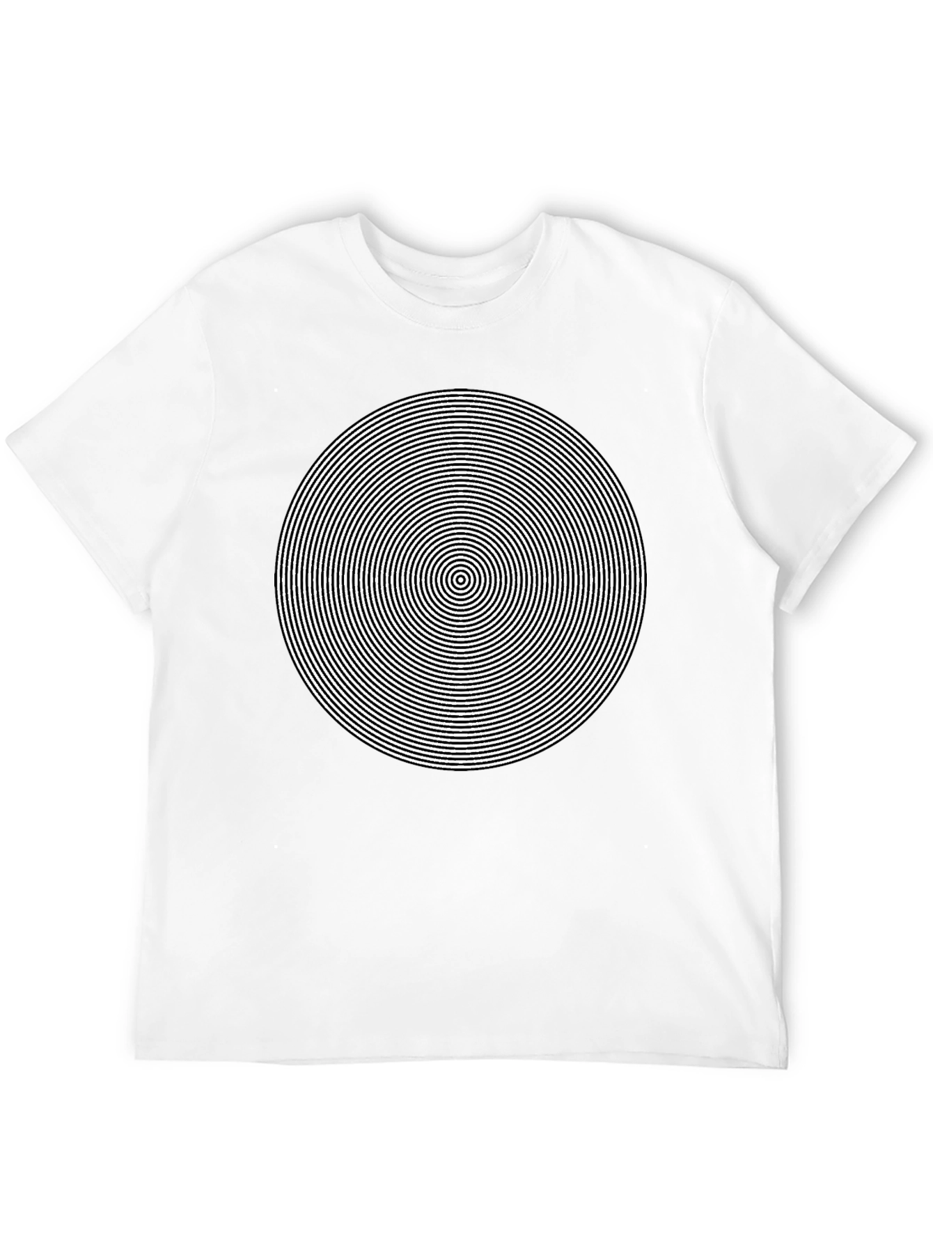 Hypnotic Circle Graphic Tee - Mens Black T-Shirt