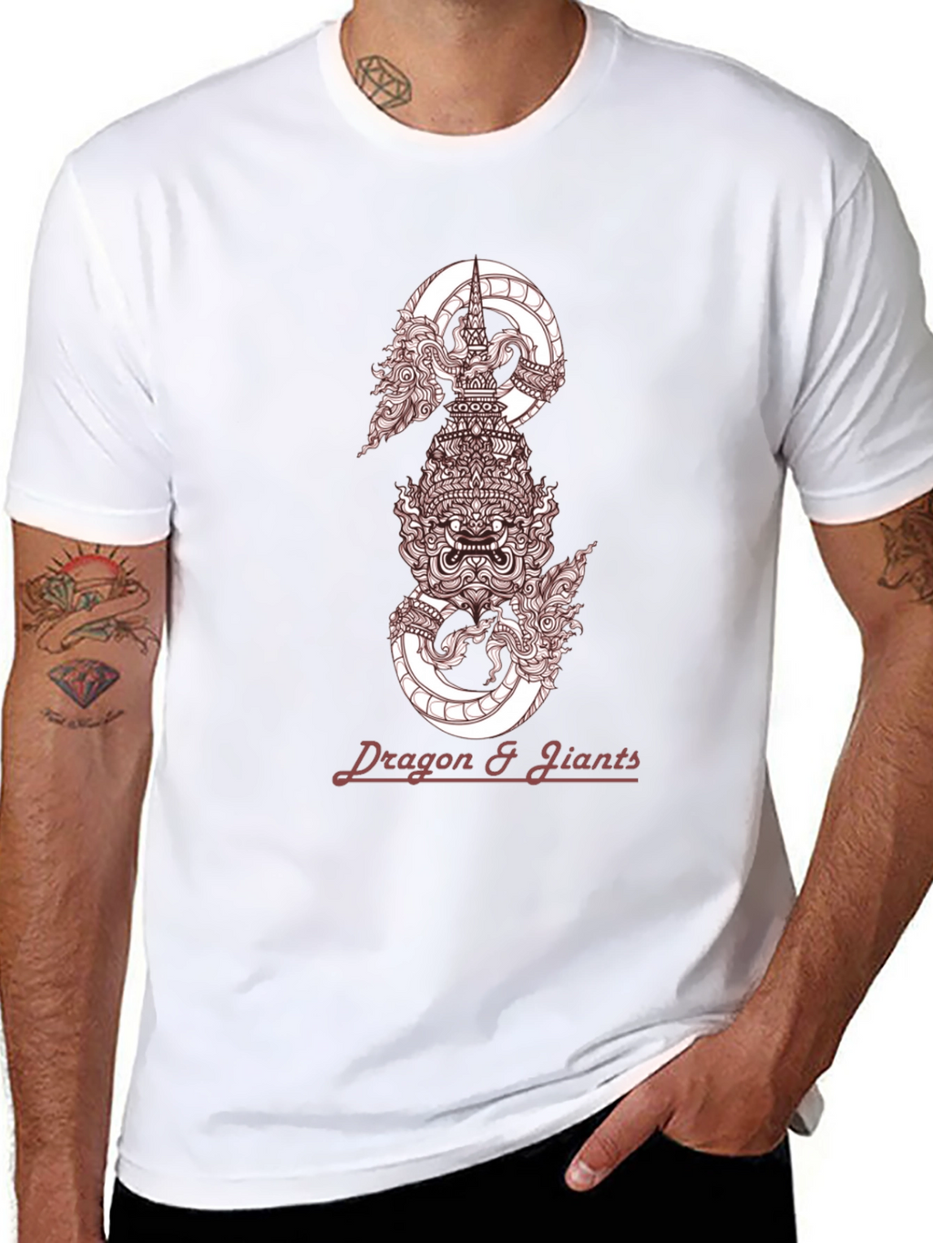 Dragon & Giants Graphic Tee - Stylish Menswear