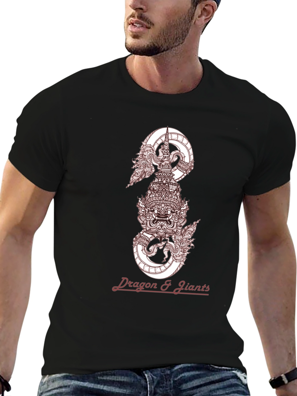 Dragon & Giants Graphic Tee - Stylish Menswear