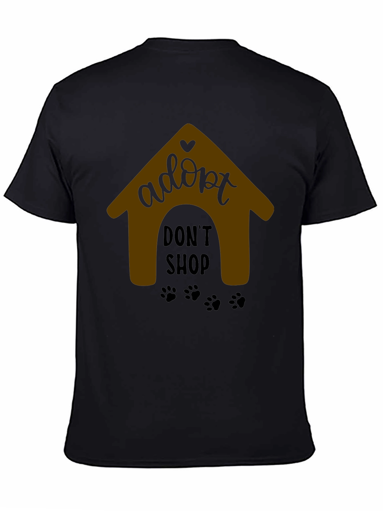 Adopt Dont Shop Black T-Shirt