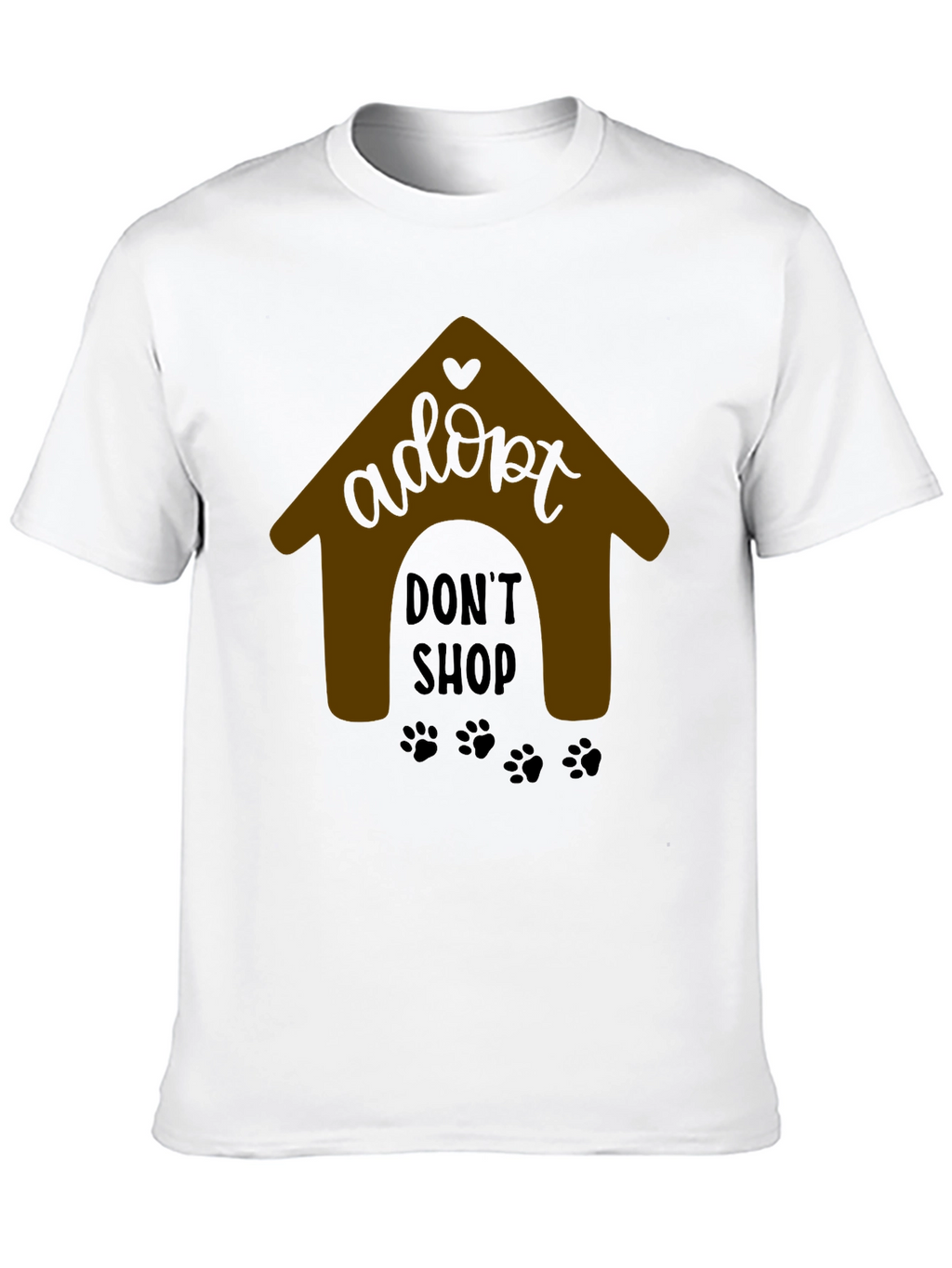 Adopt Dont Shop Black T-Shirt