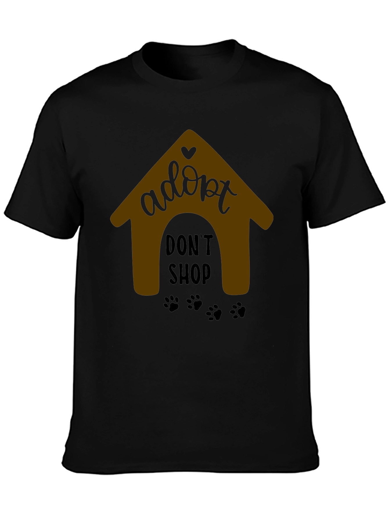 Adopt Dont Shop Black T-Shirt