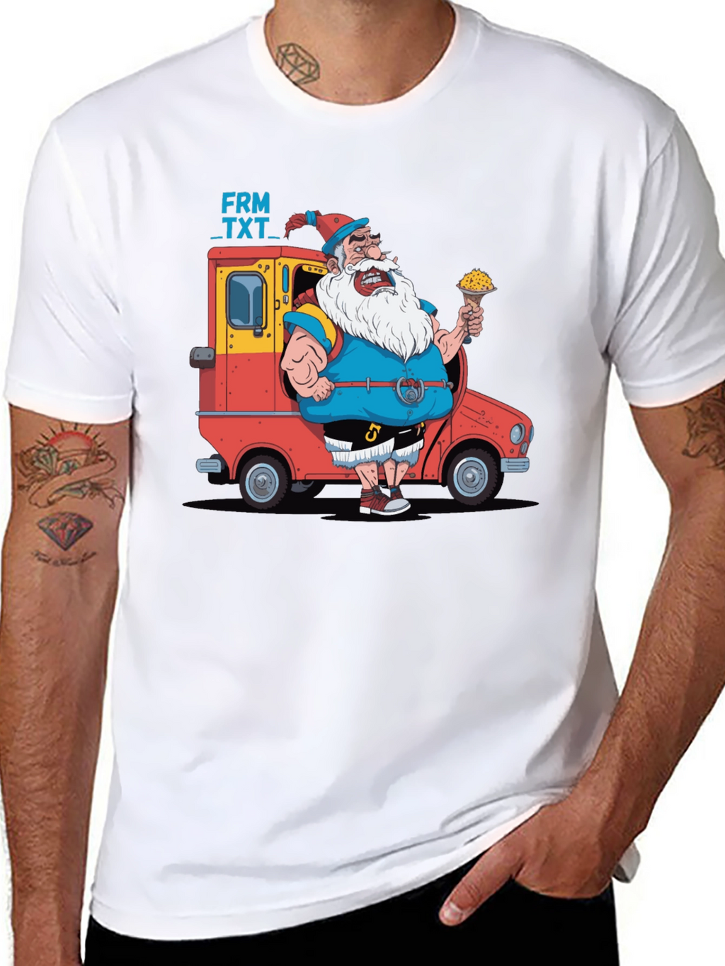 Cartoon Santa T-Shirt