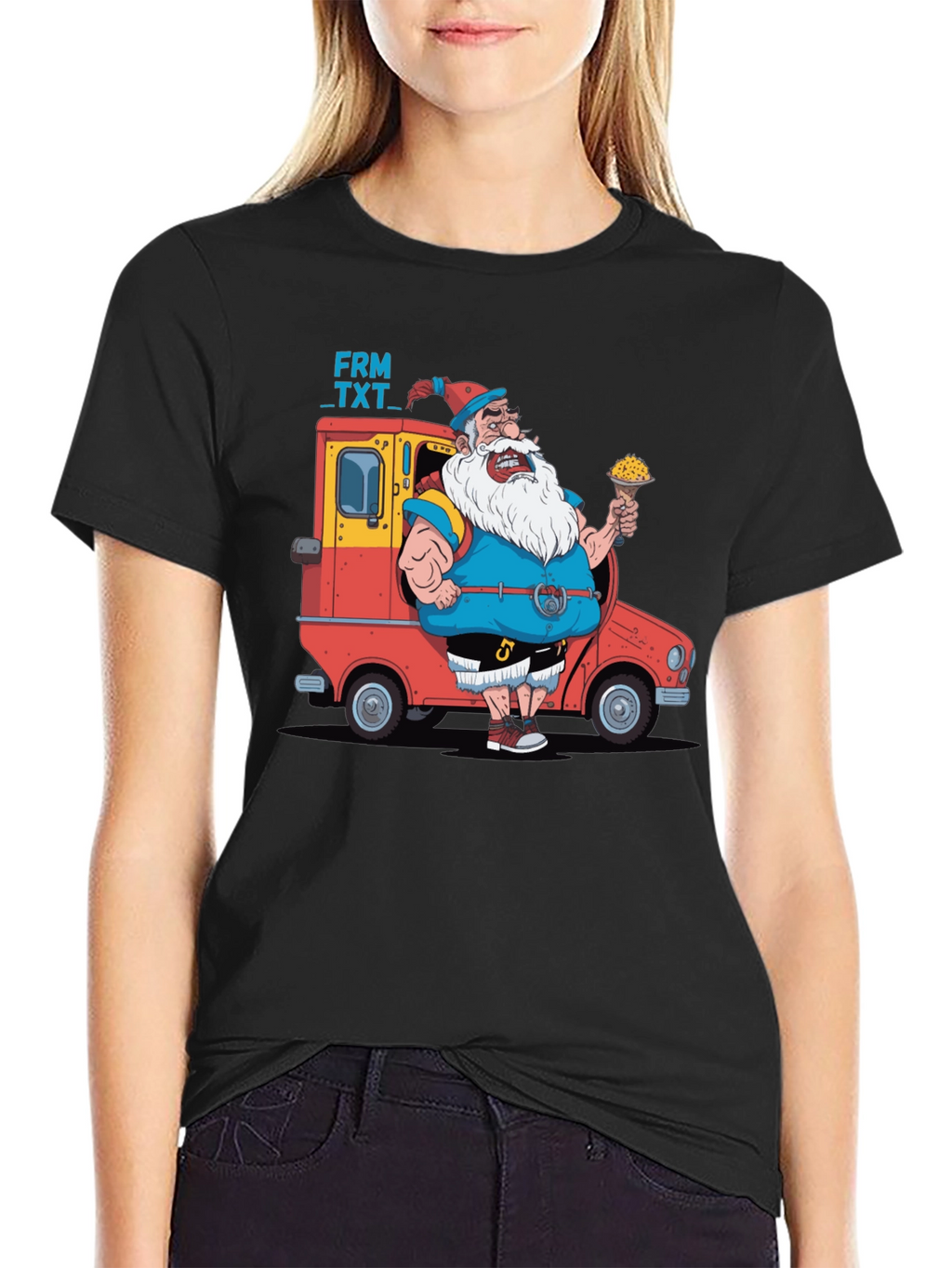 Cartoon Santa T-Shirt