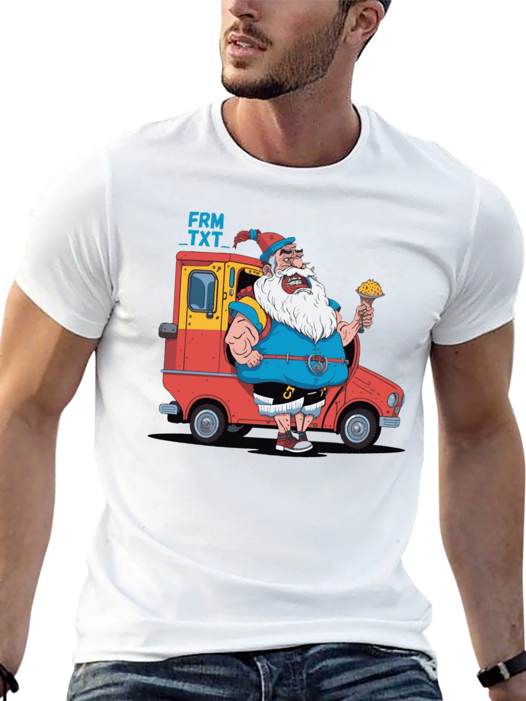 Cartoon Santa T-Shirt