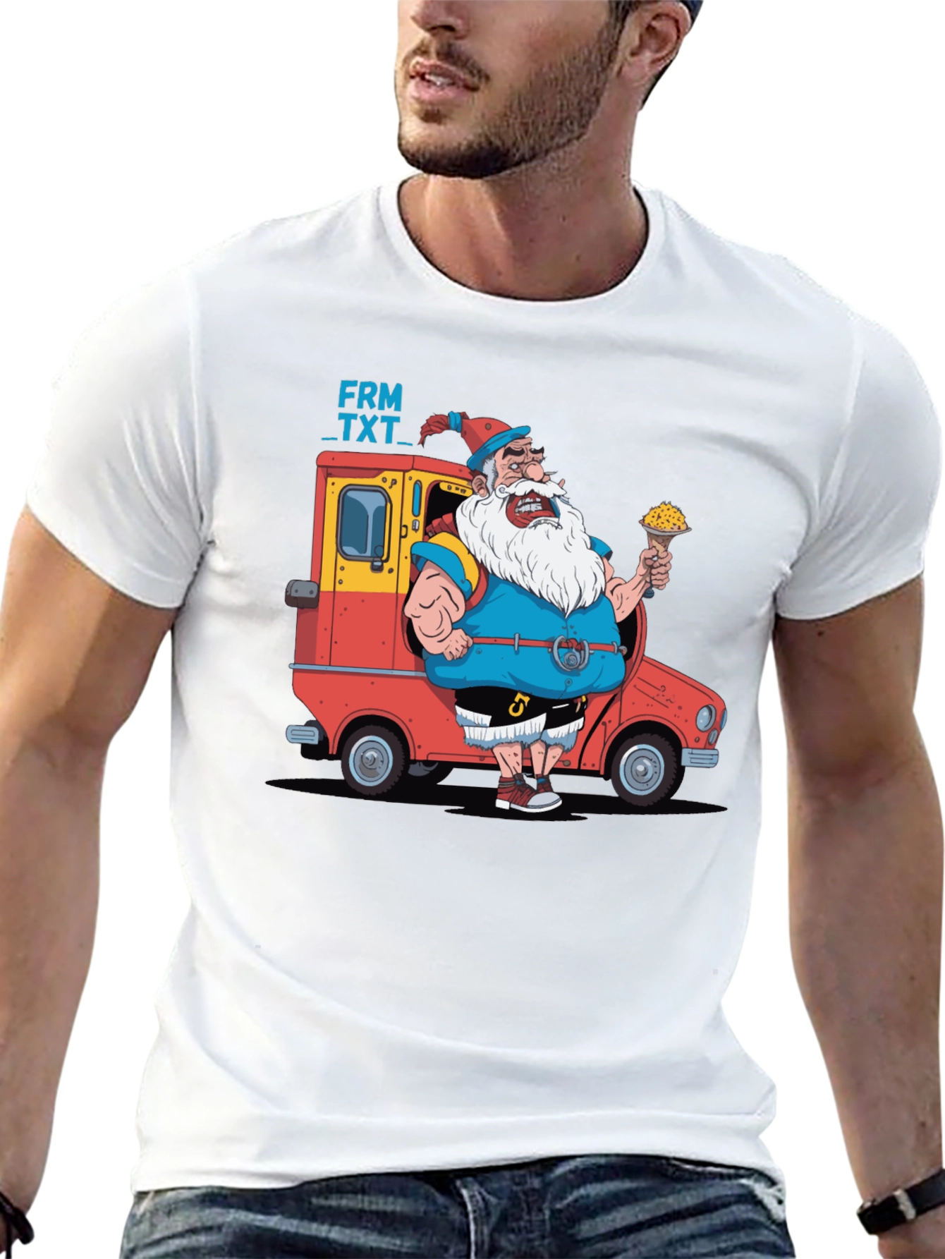 Cartoon Santa T-Shirt