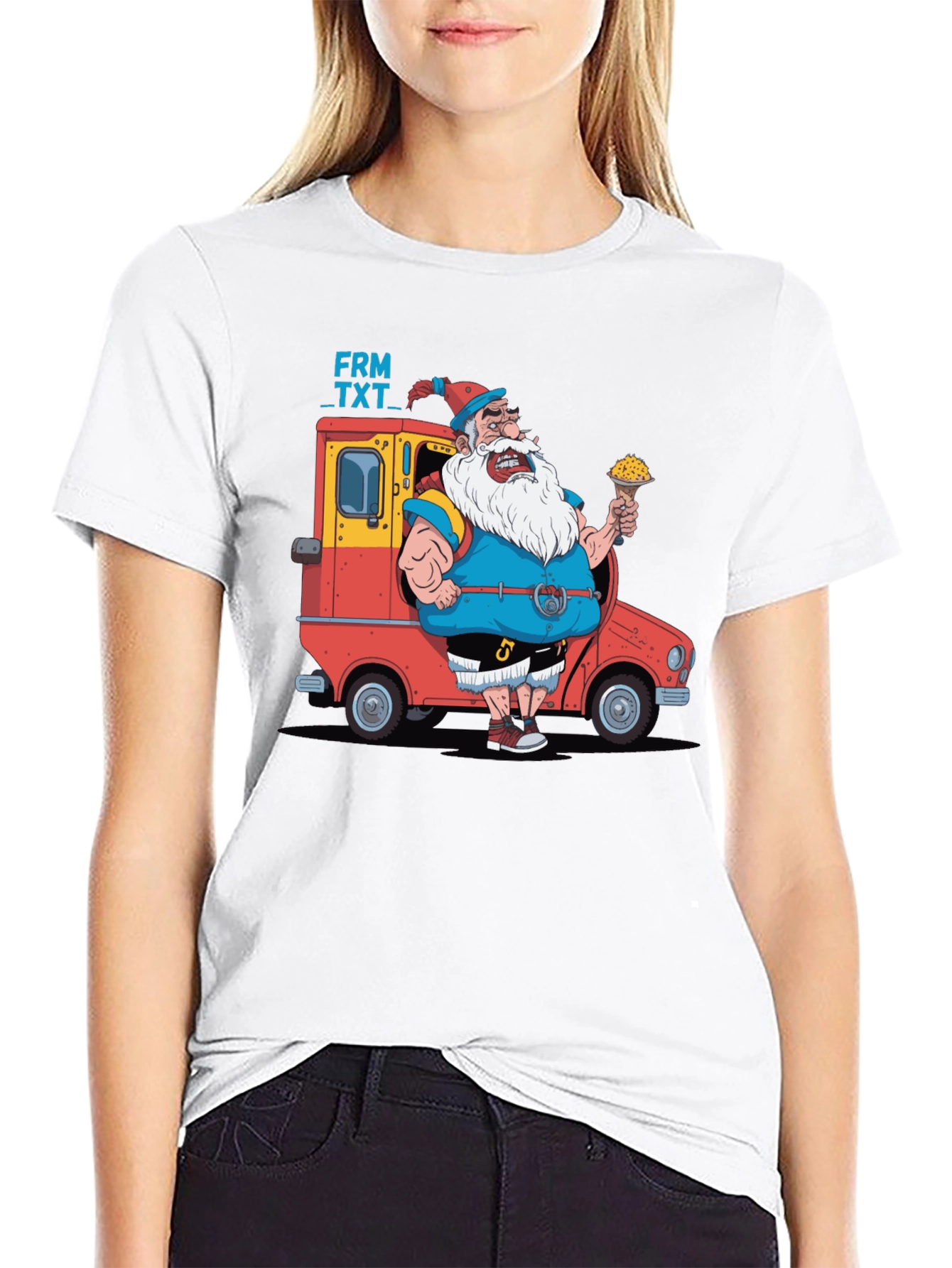 Cartoon Santa T-Shirt