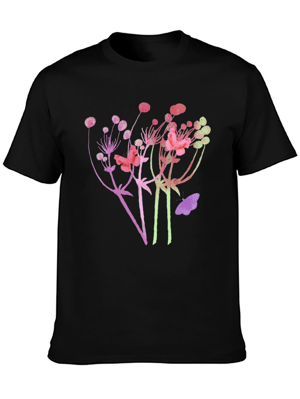 Floral Butterfly Graphic Tee