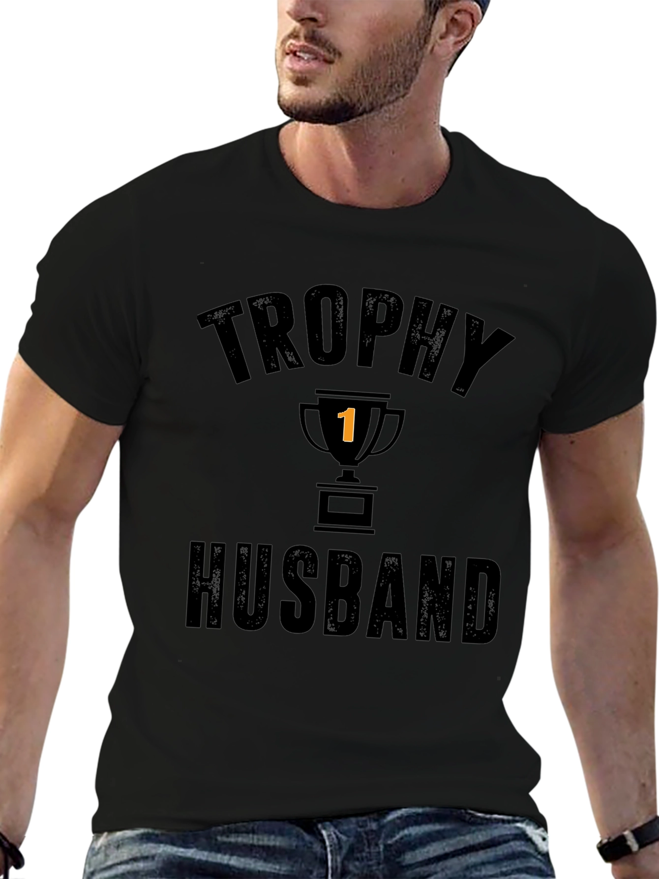 Trophy Husband Graphic T-Shirt - Funny Husband Tee