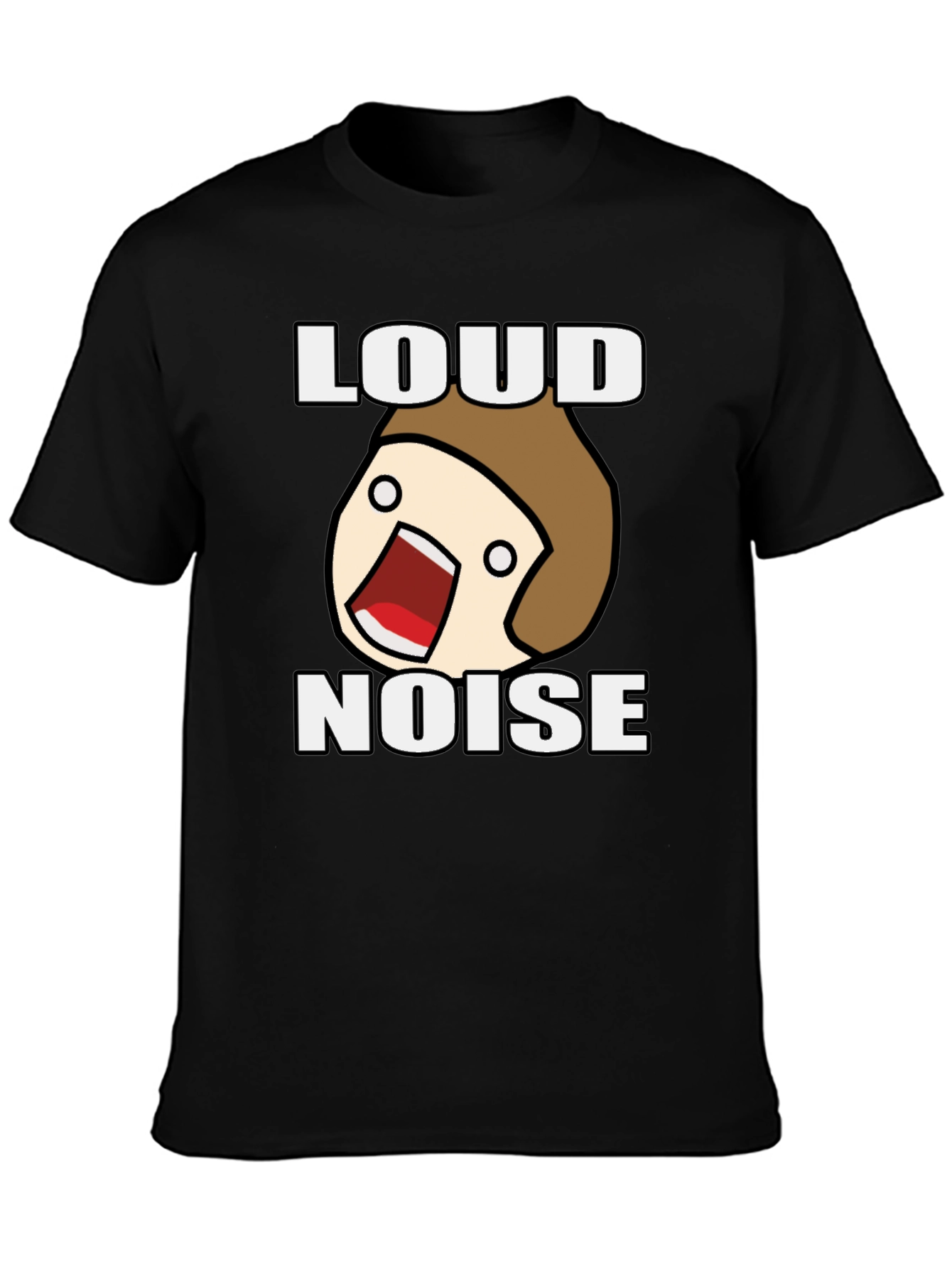 Loud Noise Black Graphic T-Shirt