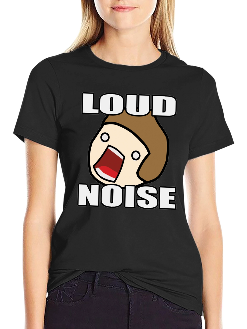 Loud Noise Black Graphic T-Shirt