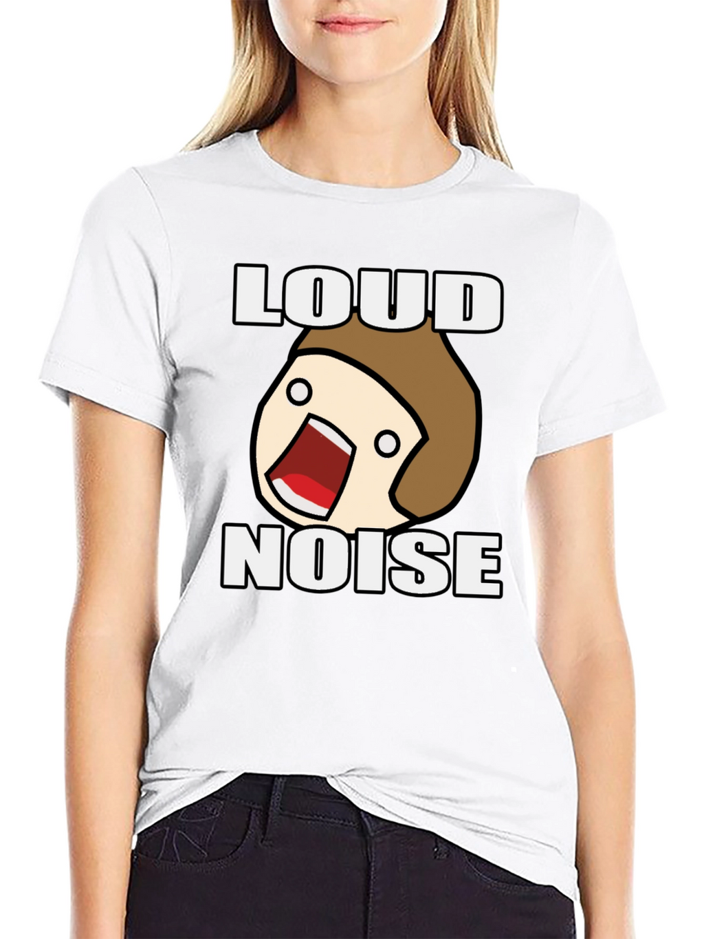 Loud Noise Black Graphic T-Shirt