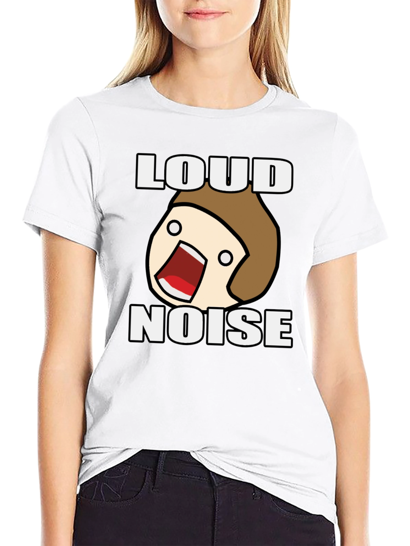 Loud Noise Black Graphic T-Shirt