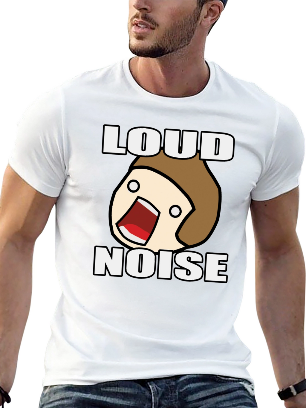 Loud Noise Black Graphic T-Shirt