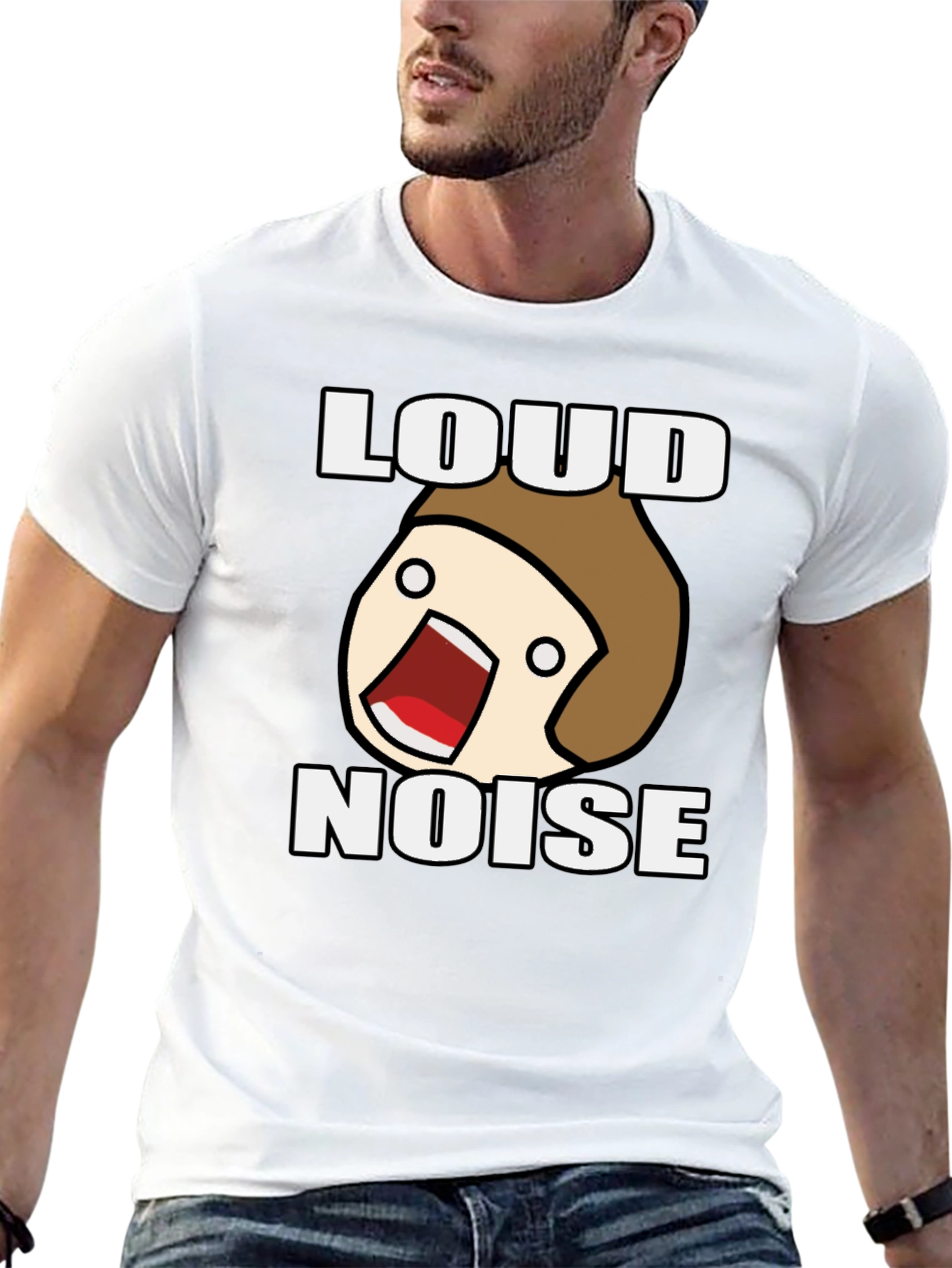Loud Noise Black Graphic T-Shirt