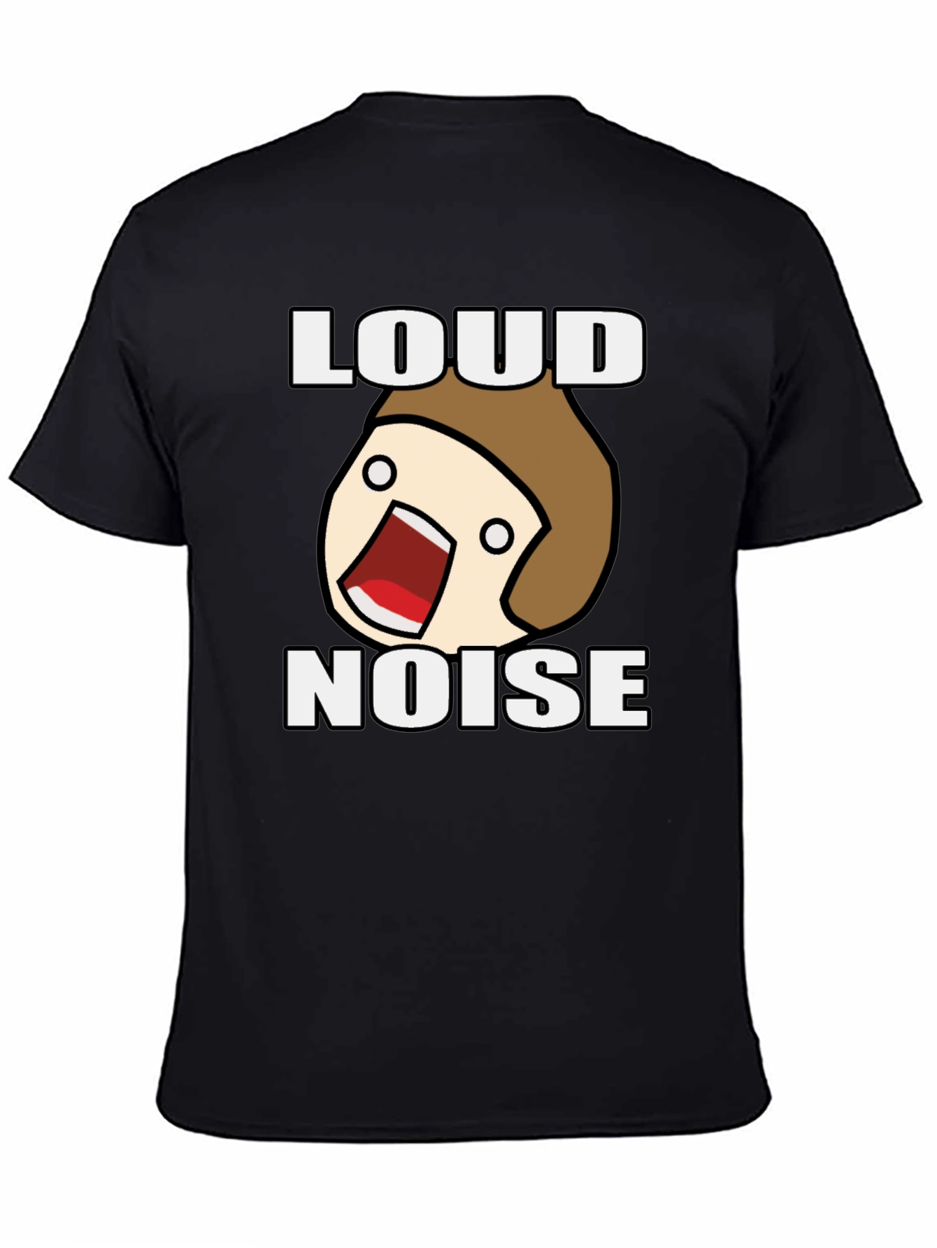 Loud Noise Black Graphic T-Shirt