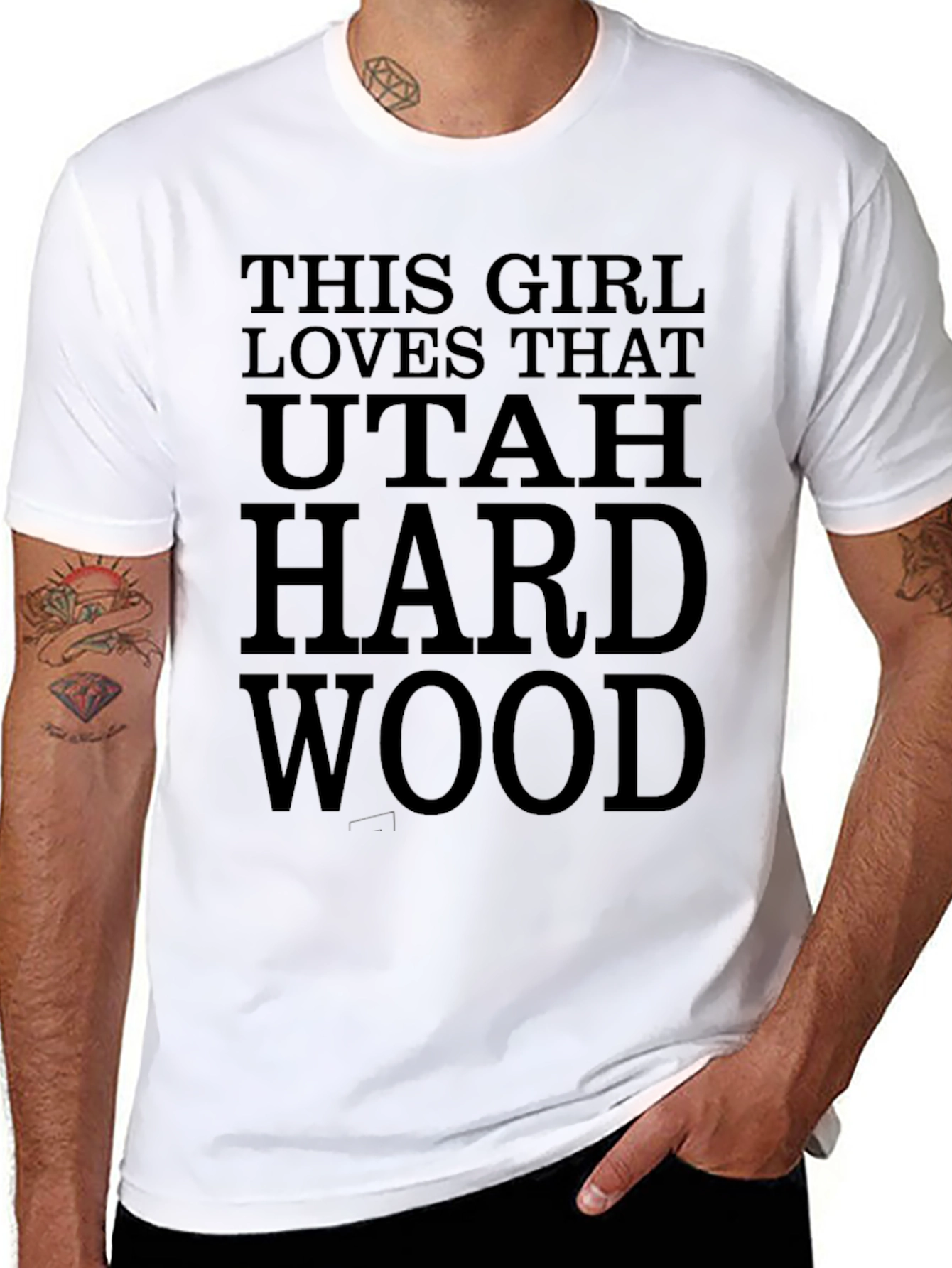 Utah Hardwood Lover T-Shirt - Funny Basketball Fan Tee