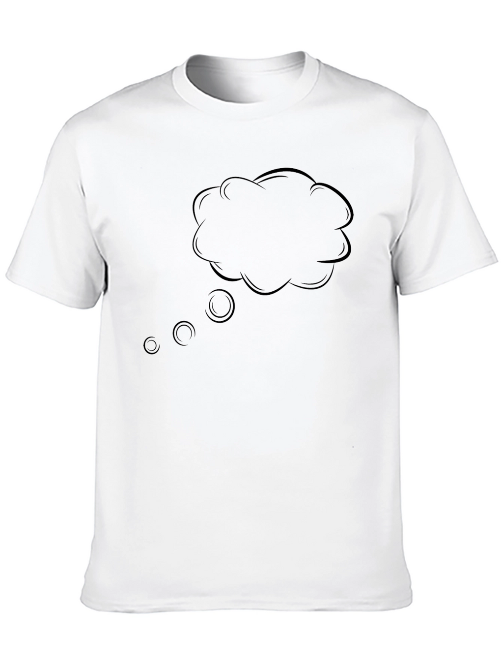 Mens Black T-Shirt with Dream Cloud Graphic