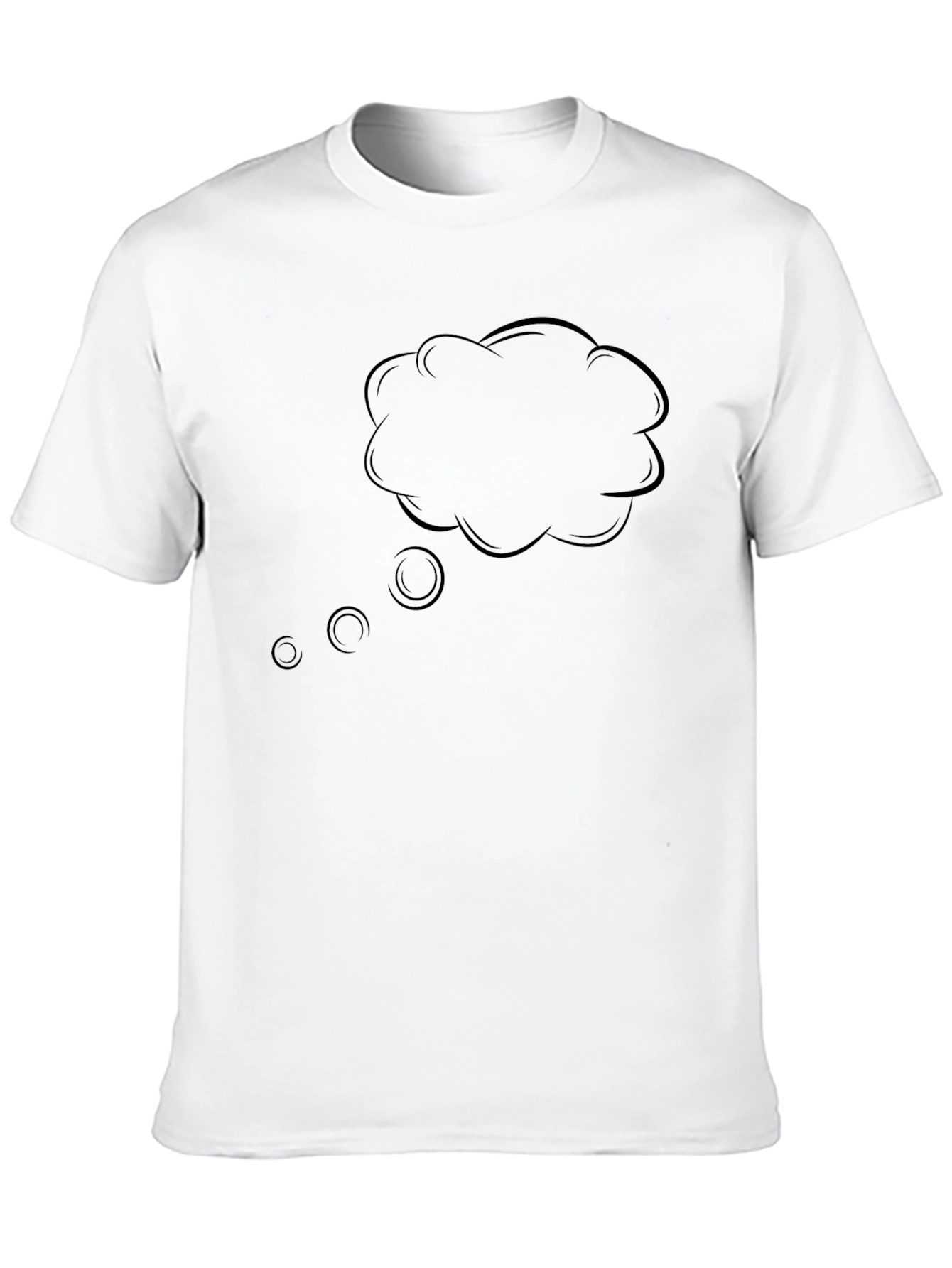Mens Black T-Shirt with Dream Cloud Graphic