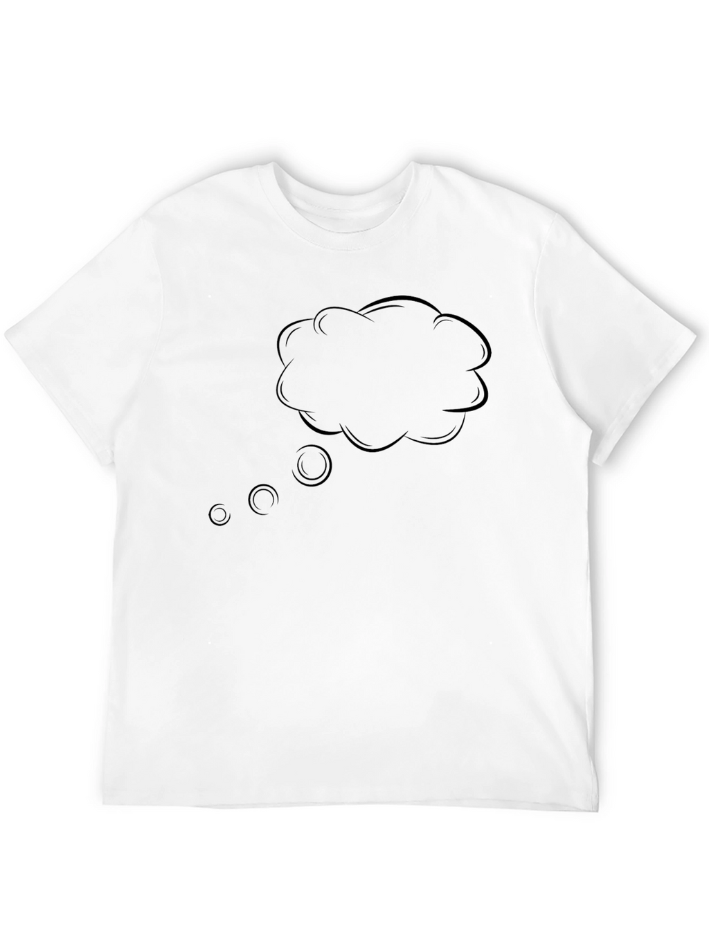 Mens Black T-Shirt with Dream Cloud Graphic
