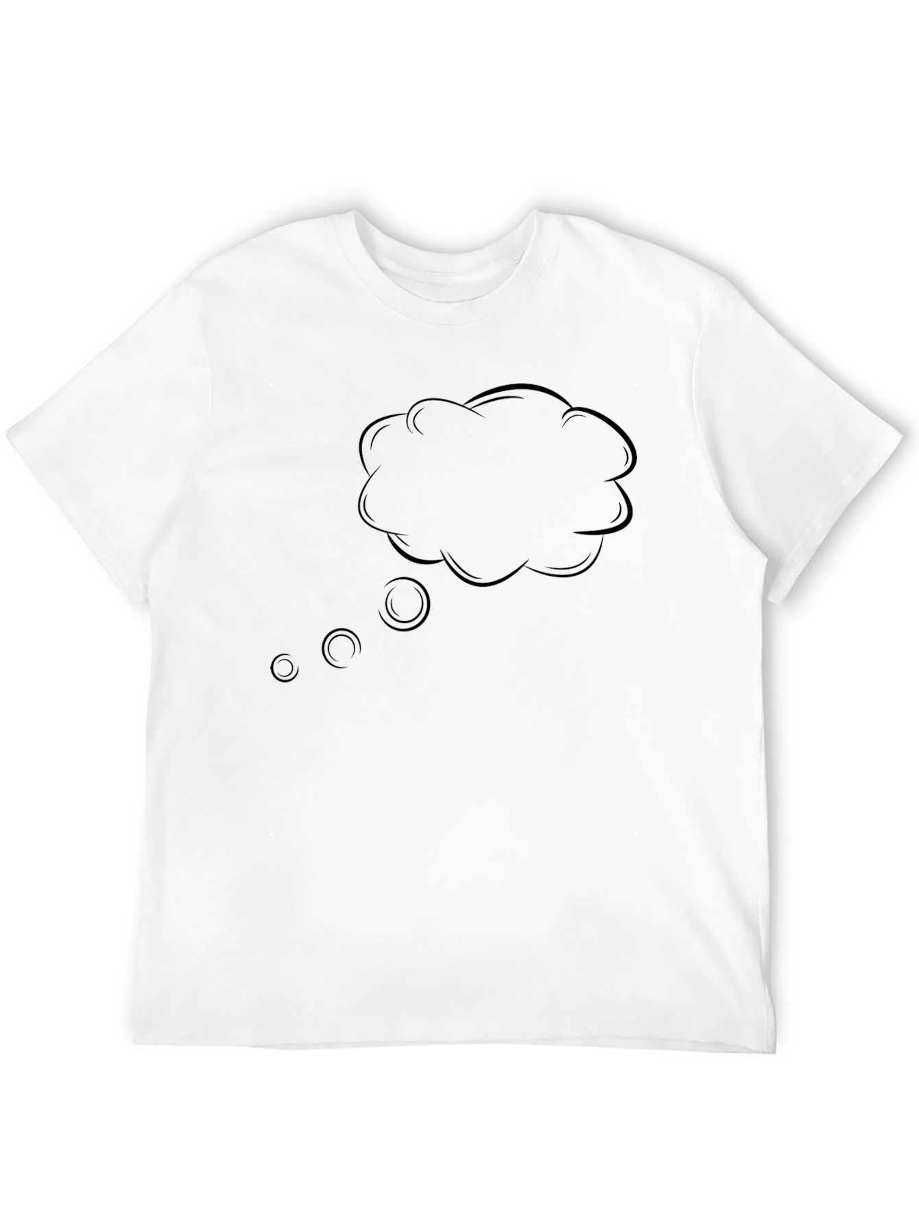 Mens Black T-Shirt with Dream Cloud Graphic