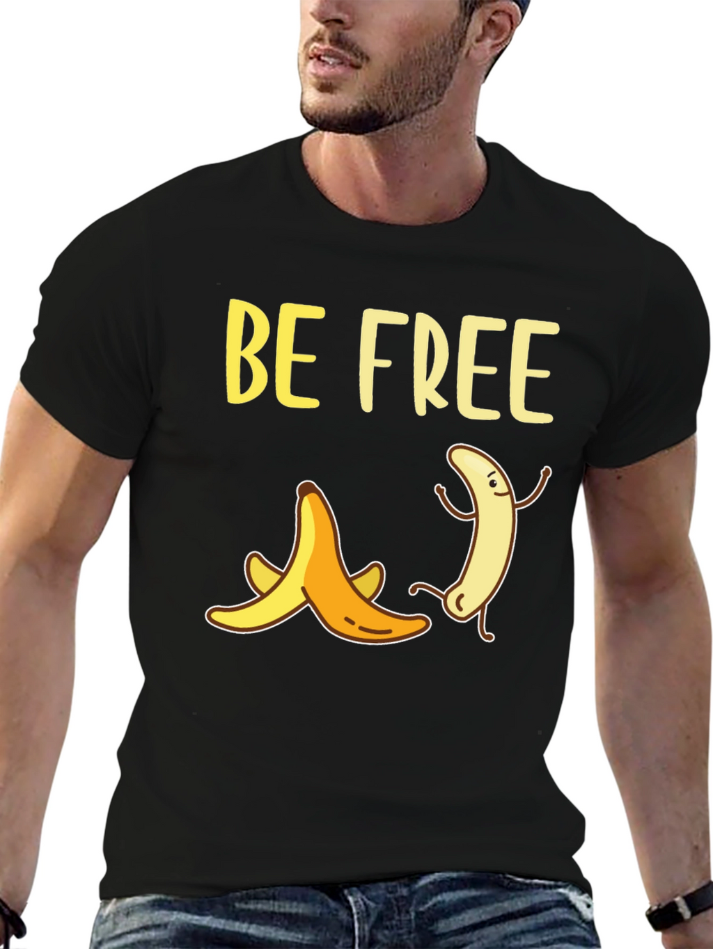 Be Free Banana Graphic T-Shirt