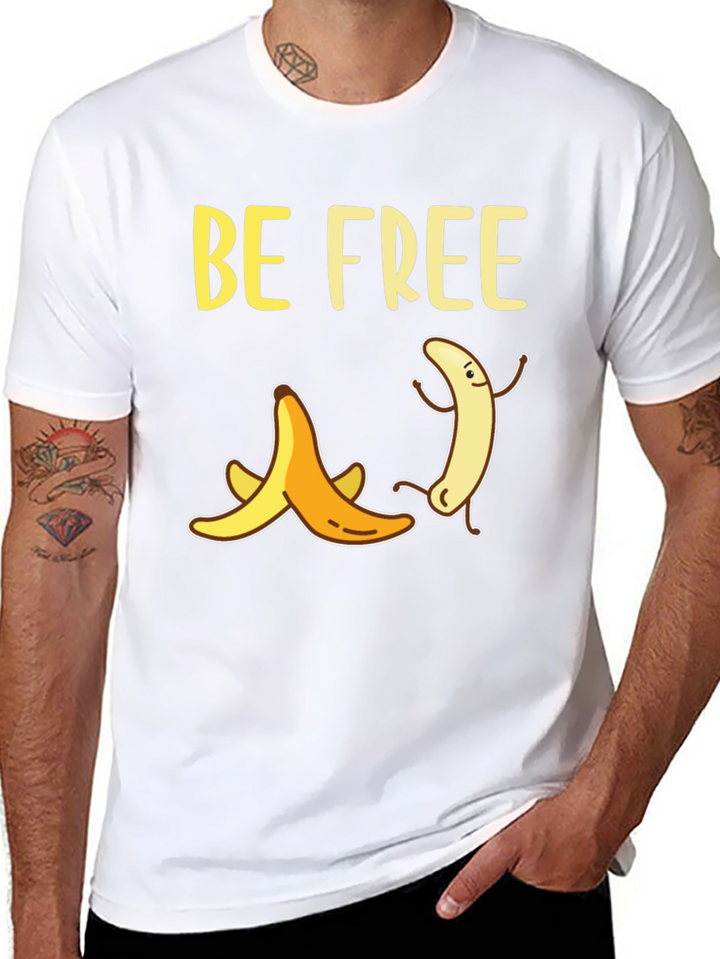 Be Free Banana Graphic T-Shirt
