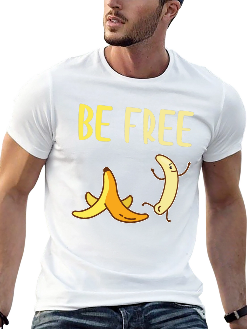 Be Free Banana Graphic T-Shirt
