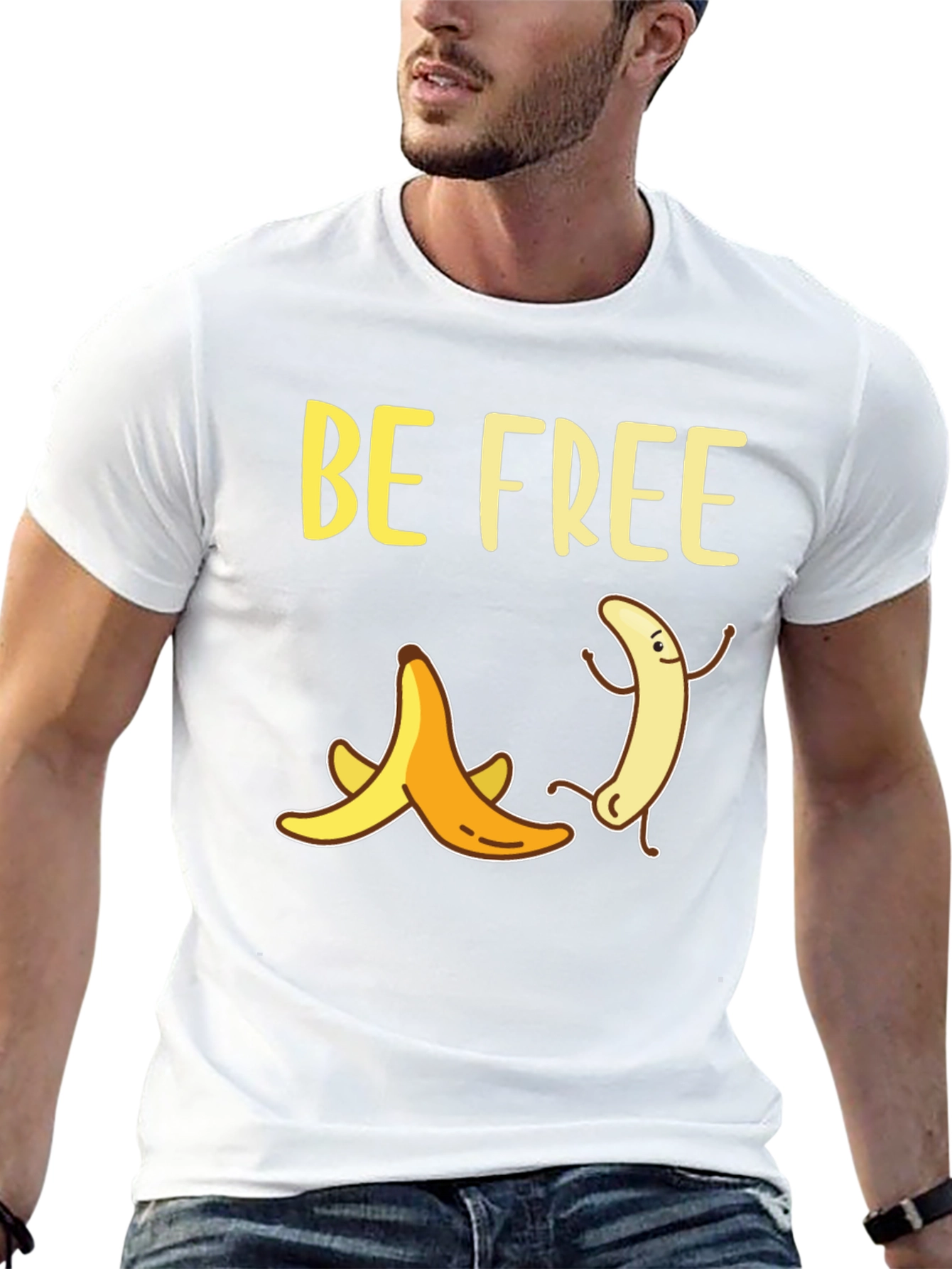Be Free Banana Graphic T-Shirt