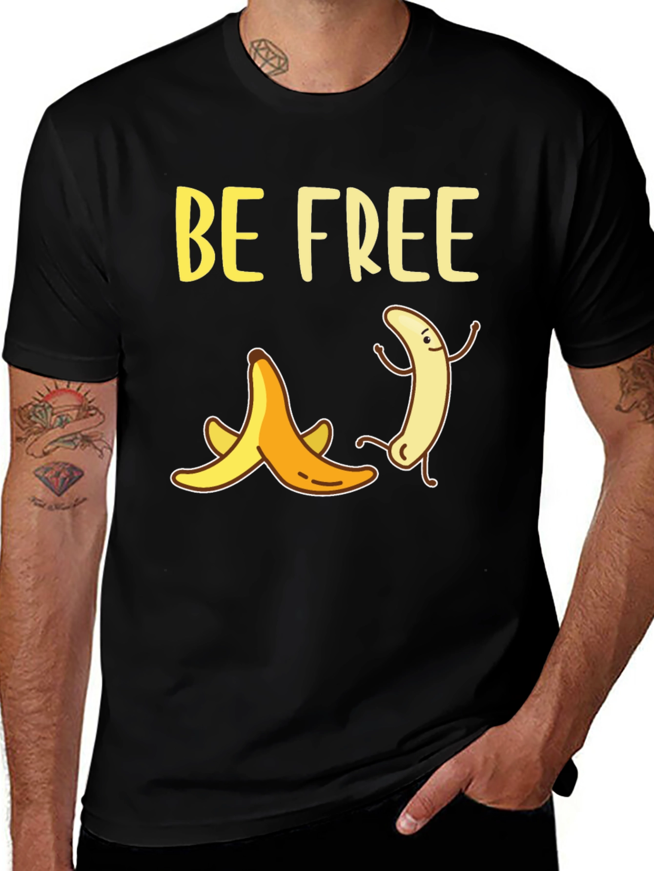 Be Free Banana Graphic T-Shirt
