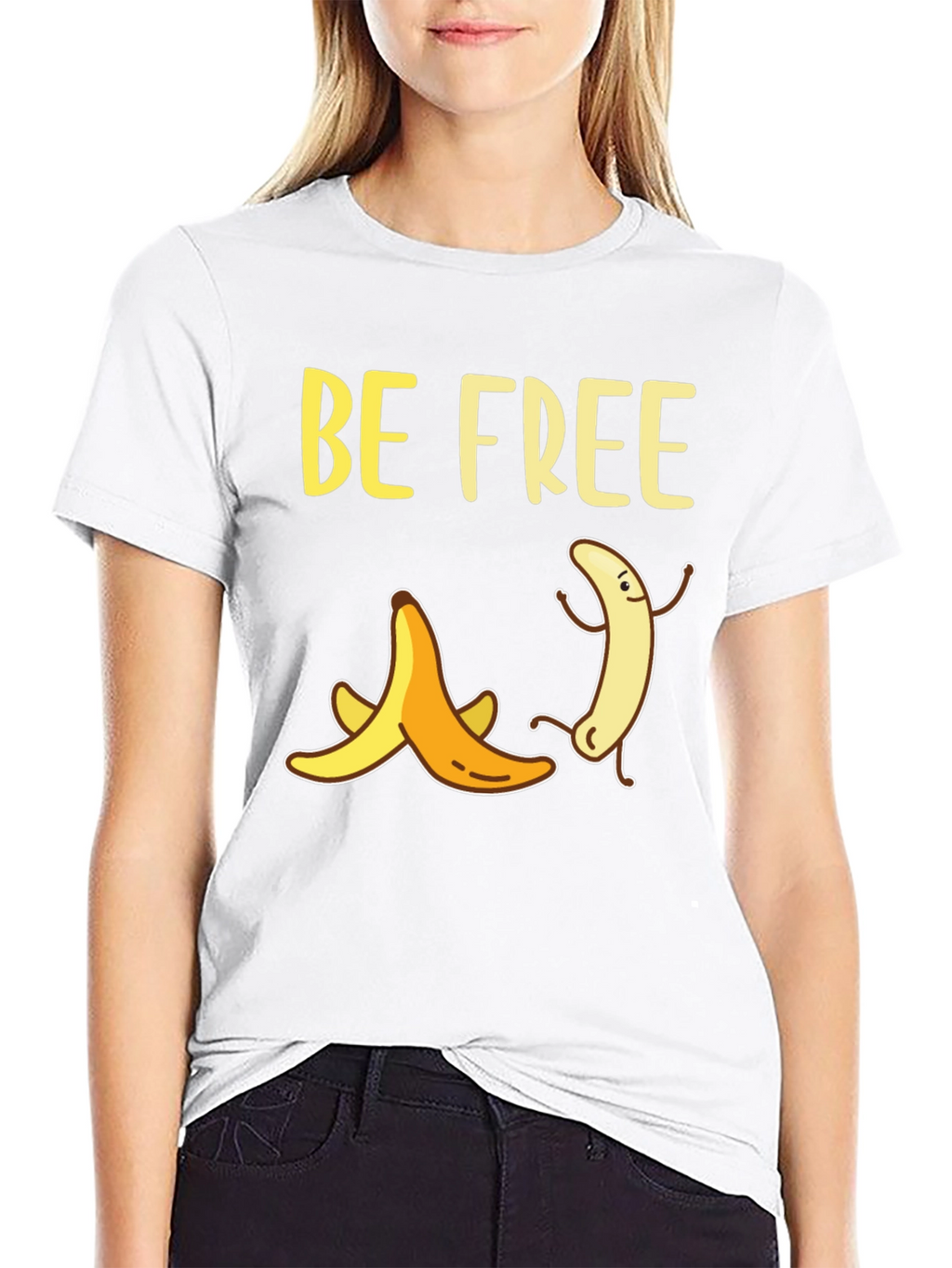 Be Free Banana Graphic T-Shirt