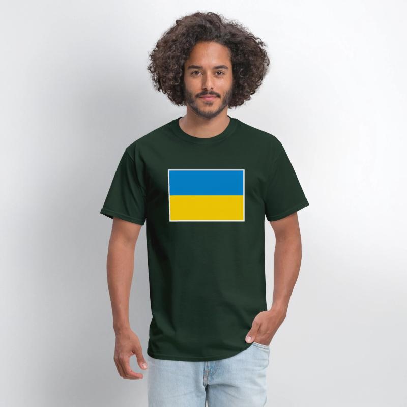 Ukraine Flag With Ukrainian National Colors