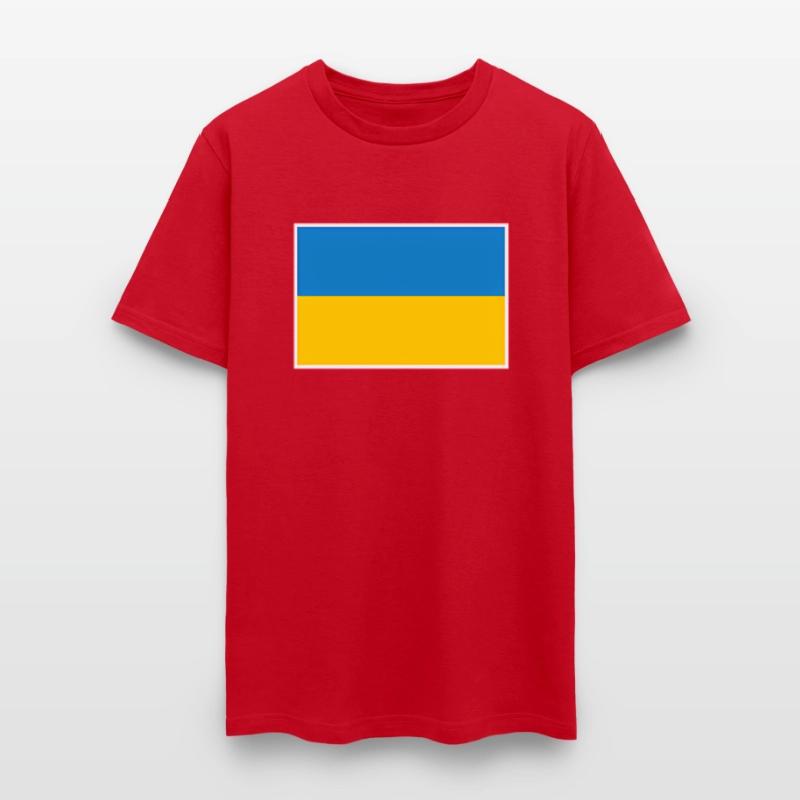 Ukraine Flag With Ukrainian National Colors