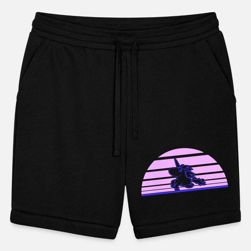 Unicorn Jumping Sun Stripes Cute Cool Silhouette