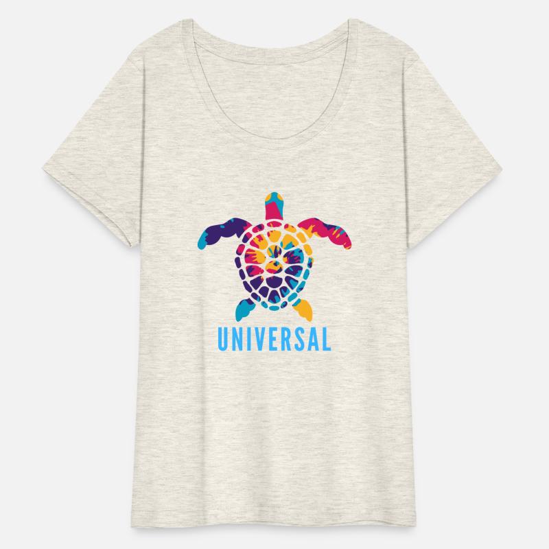universal t shirt turtle design colourfull