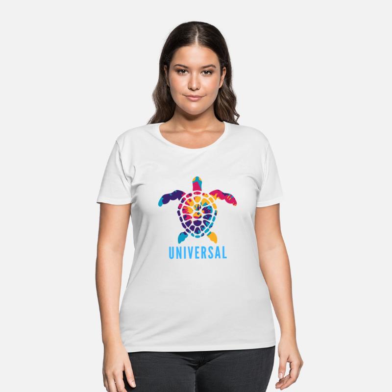 universal t shirt turtle design colourfull