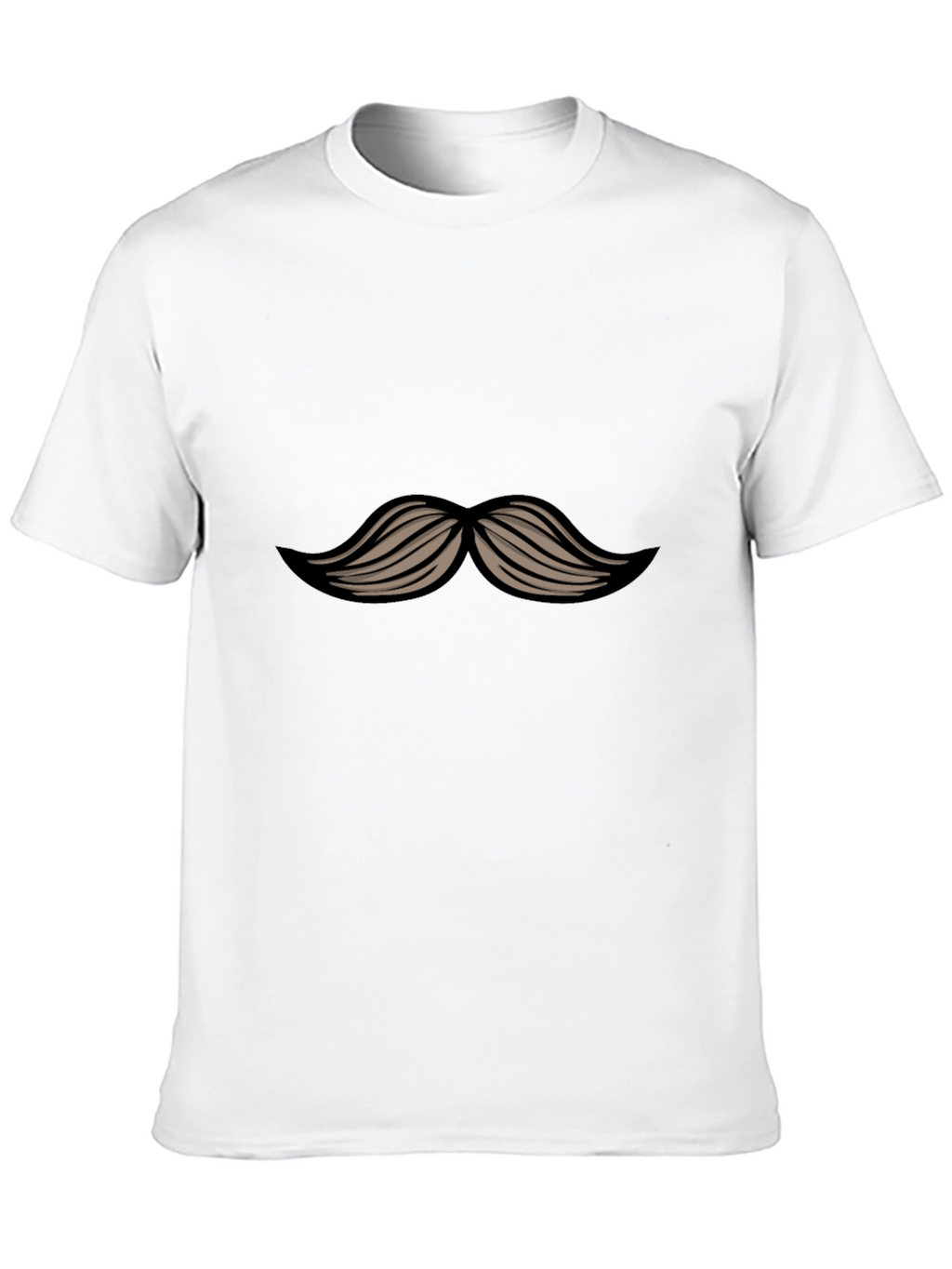 Mustache Graphic Black T-Shirt